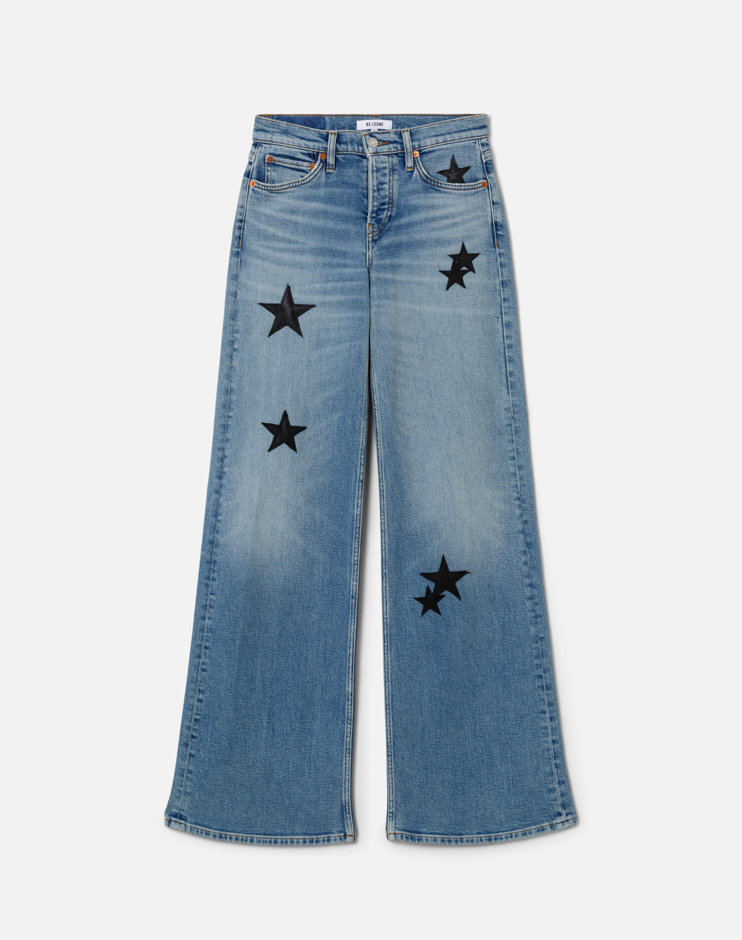 RE/DONE フレアデニム 27 RE/DONE SURPLUS | Comfort Stretch Mid Rise Wide Leg in Opal Indigo