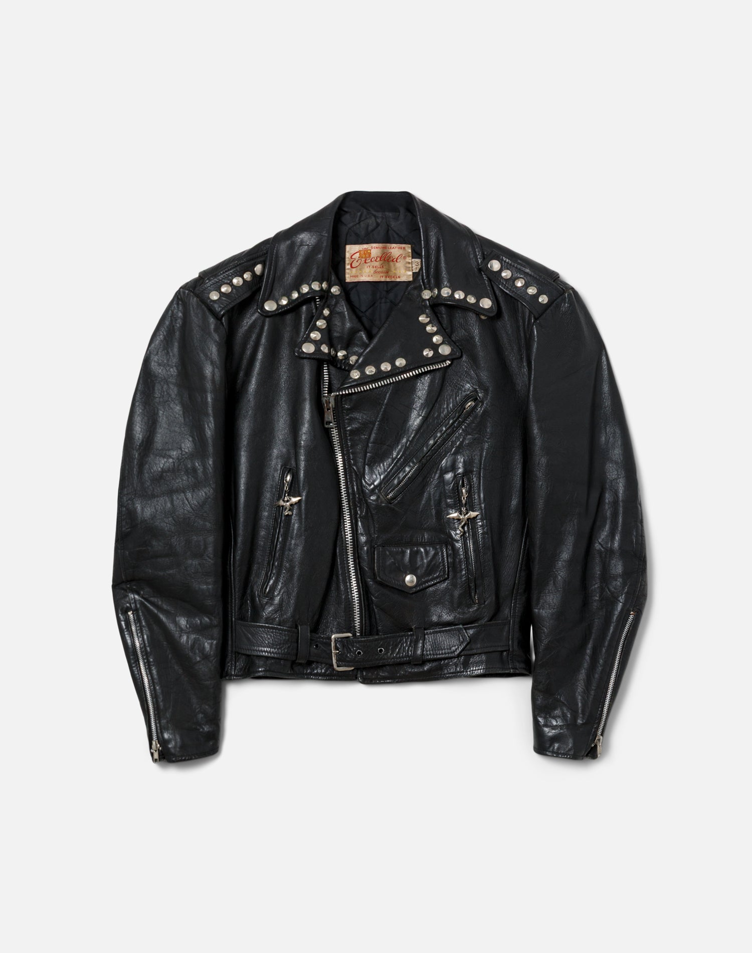 RE/DONE Vintage 70s Studded Leather Jacket