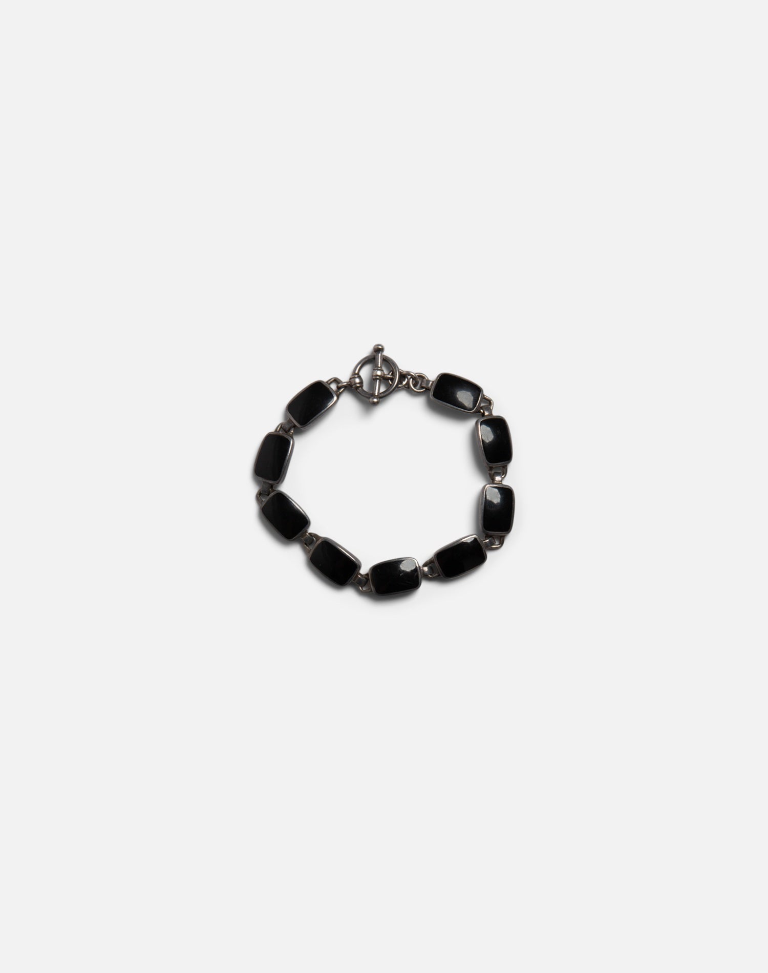RE/DONE Vintage | 80s Onyx Mexican Sterling Bracelet