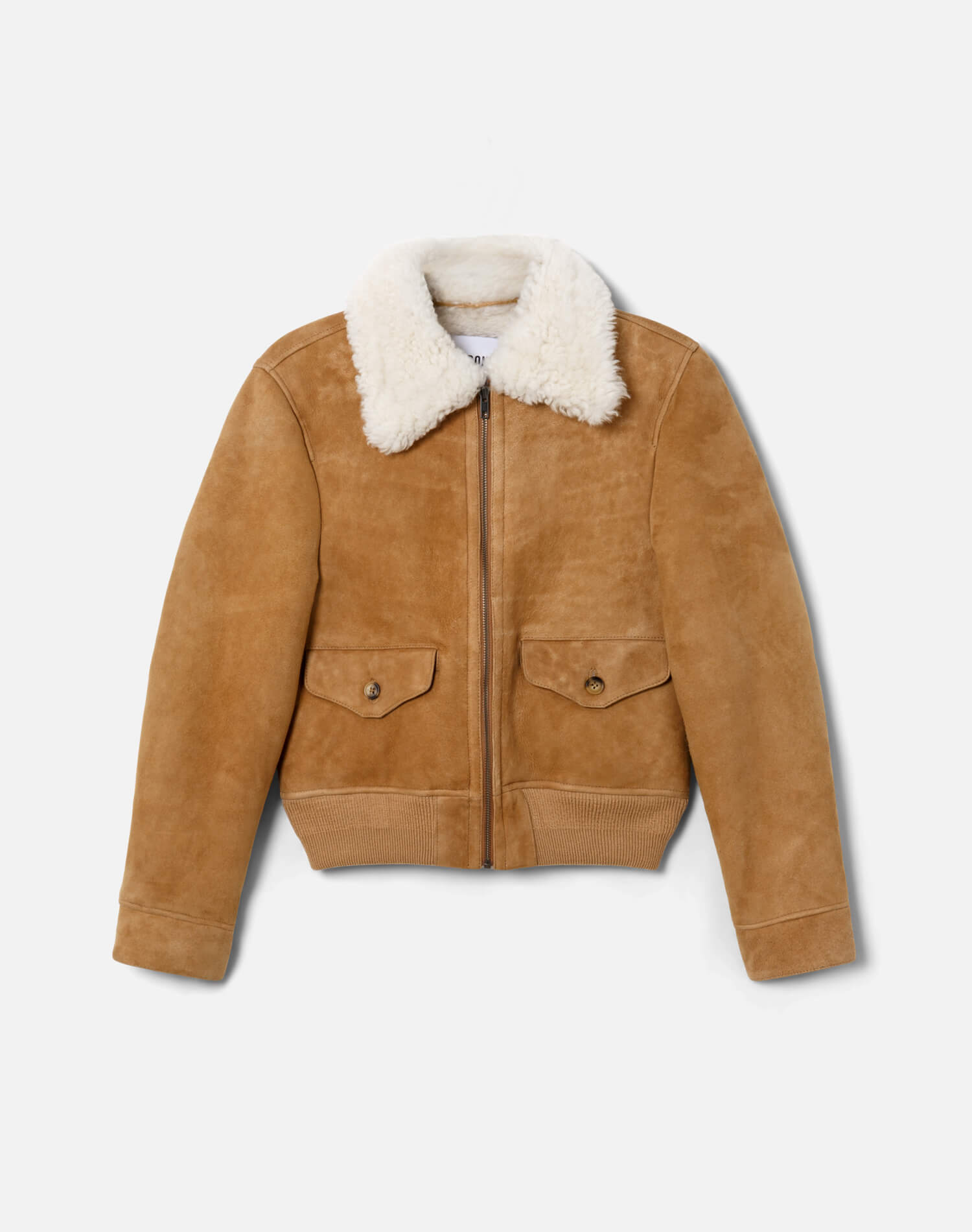 tobacco suede bomber jacket Thursday Boot Co Men's Racer Size S The sleek front zip closure adds a streamlined look Drake's Tobacco Heavyweight Suede A-2