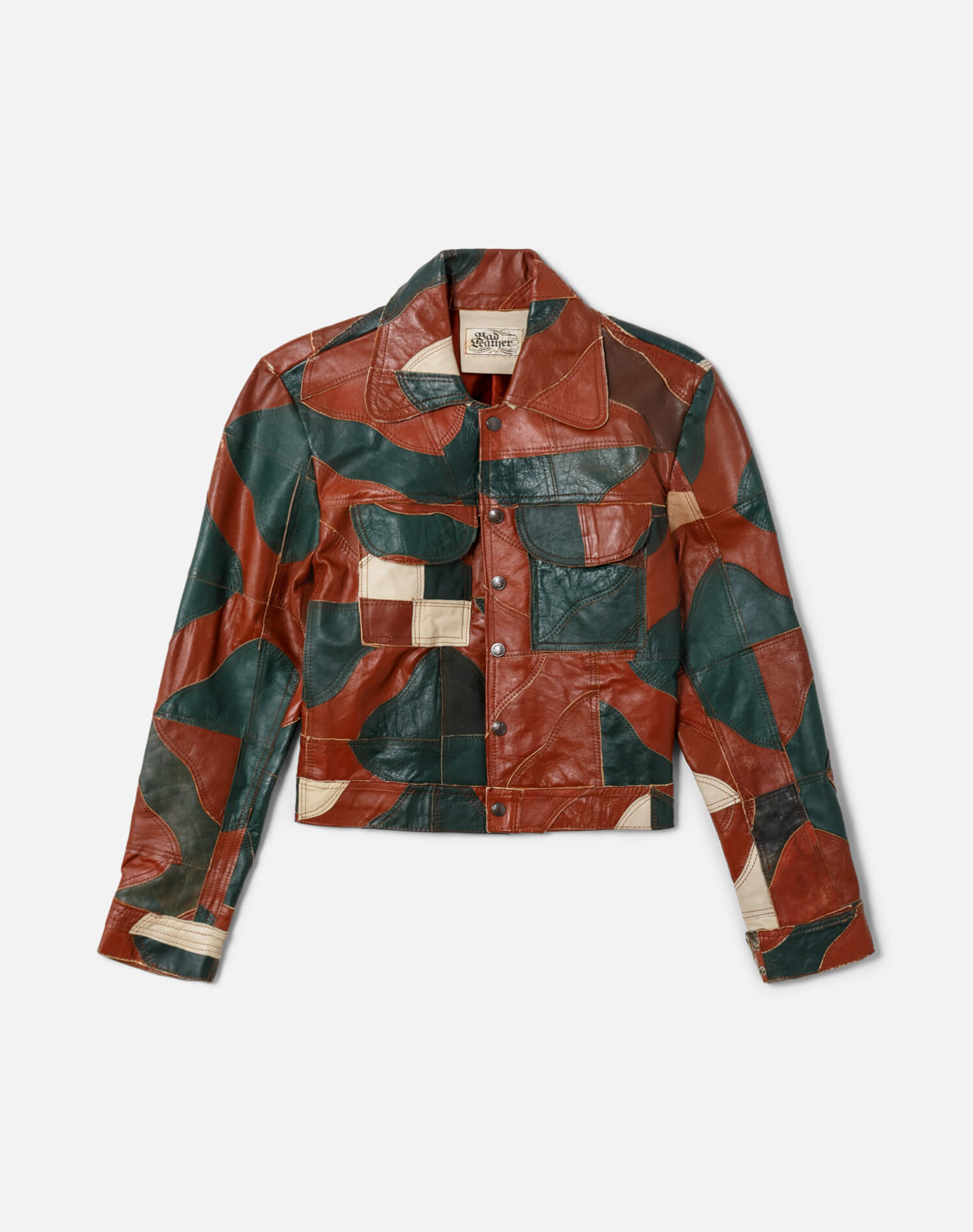 RE/DONE Vintage 60s Patchwork Leather Jacket