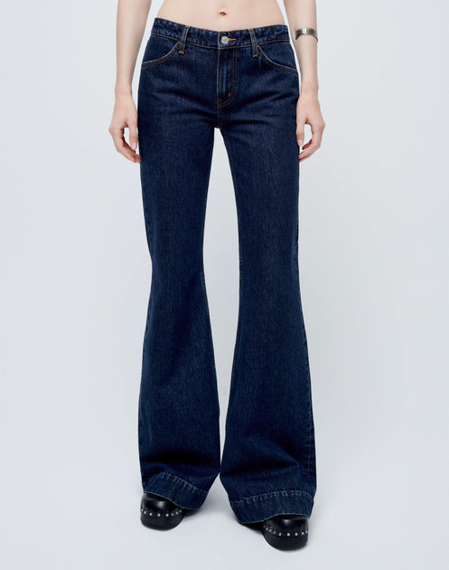 RE/DONE | 70s Low Rise Bell Bottom in Heritage Rinse