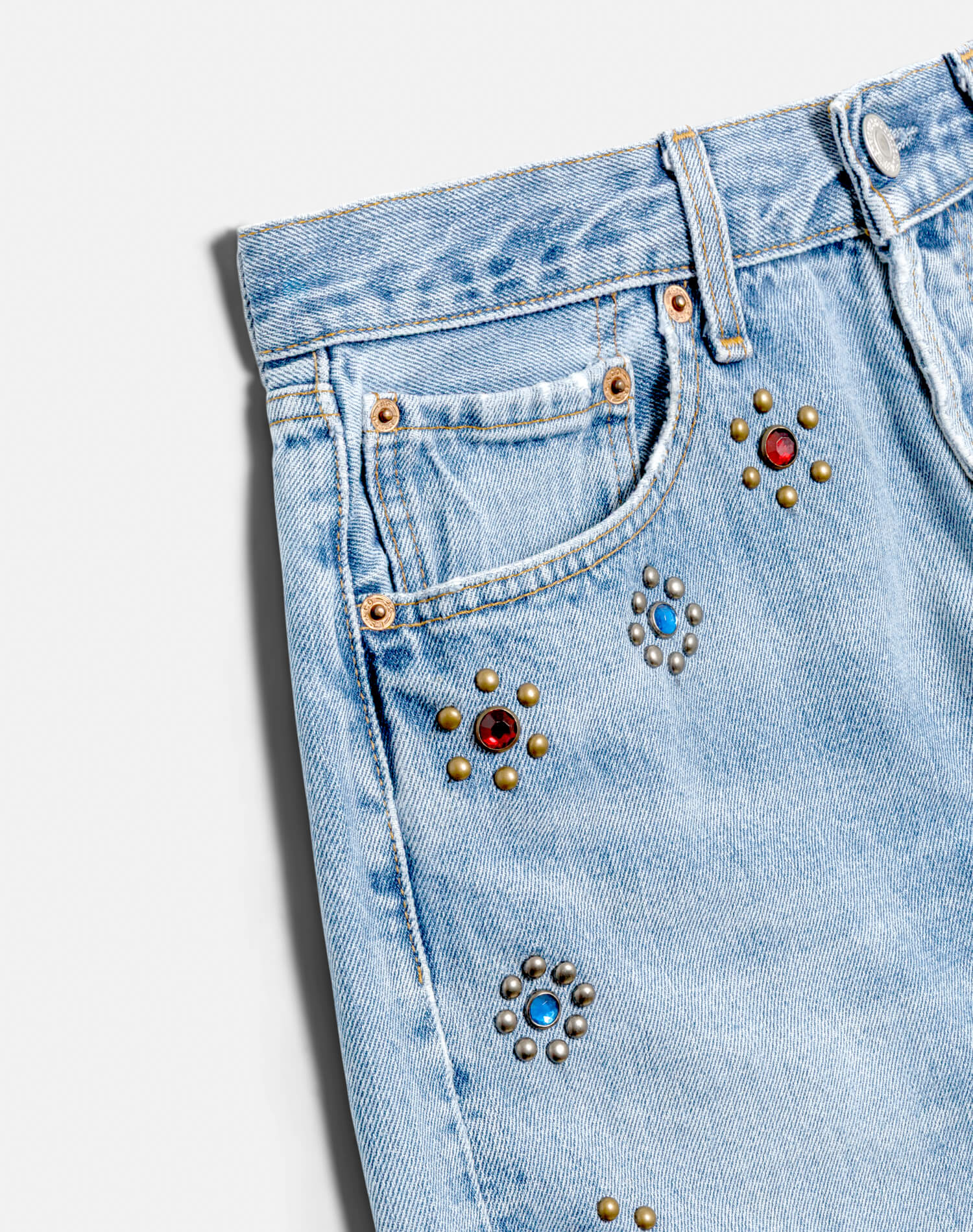 Levi's Studded Boy Short - Indigo Bloom Stud