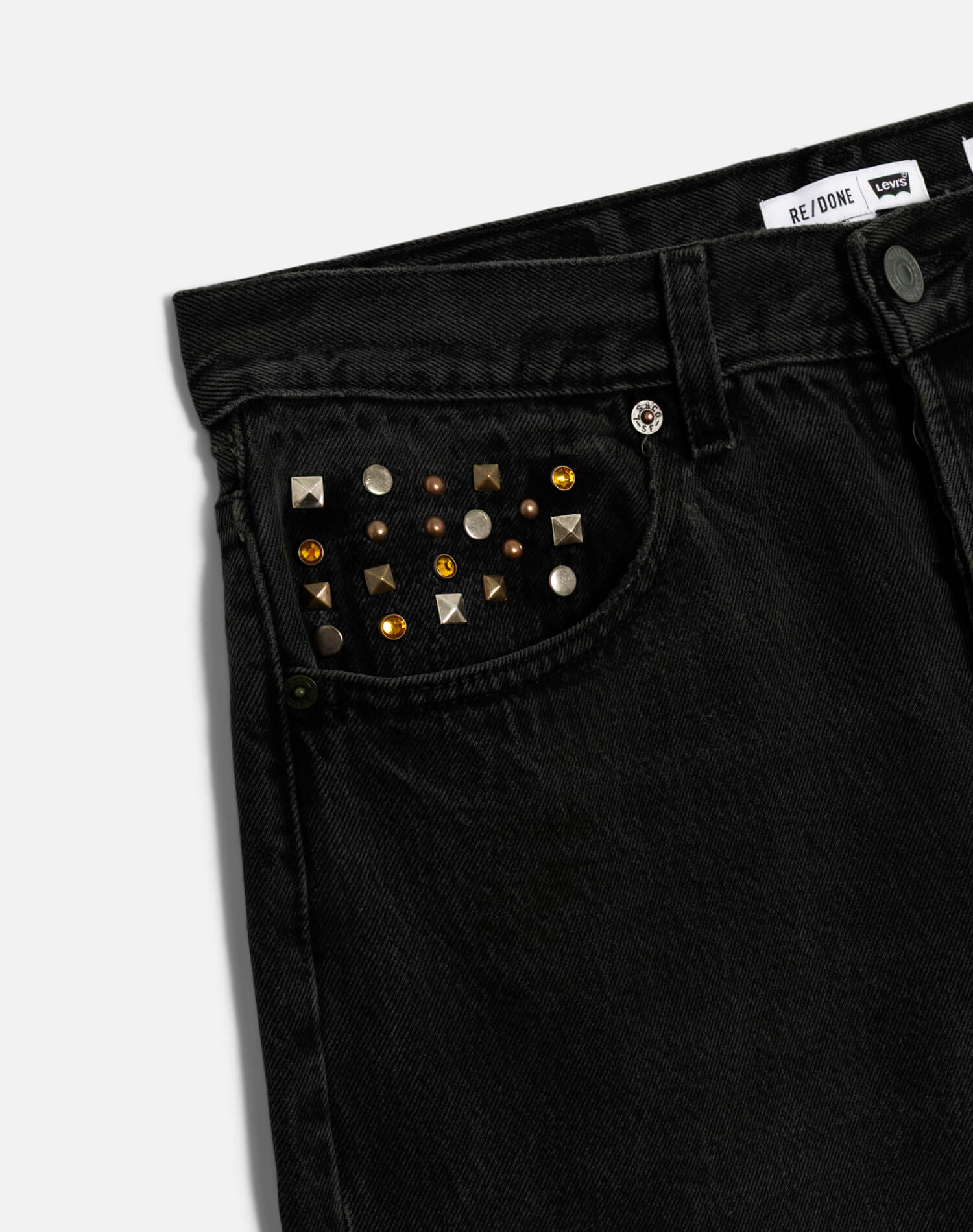 Levi's Multi Stud Boyfriend Jean - Black Multi Stud