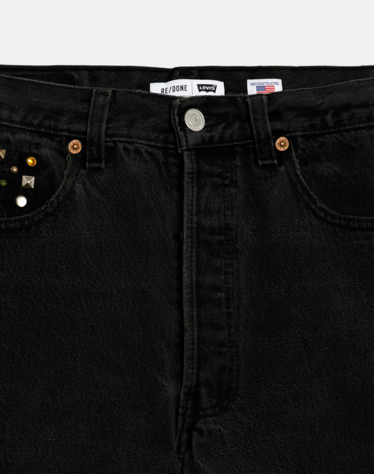 Levi's Multi Stud Boyfriend Jean - Black Multi Stud