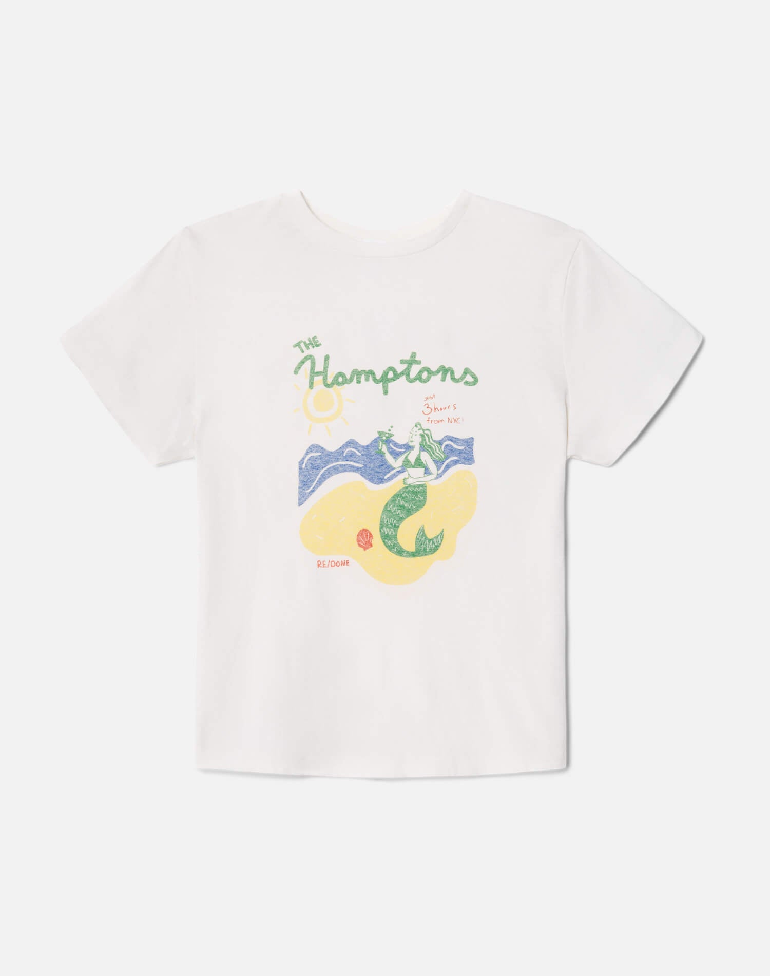 Classic Tee Hamptons Mermaid - Vintage White