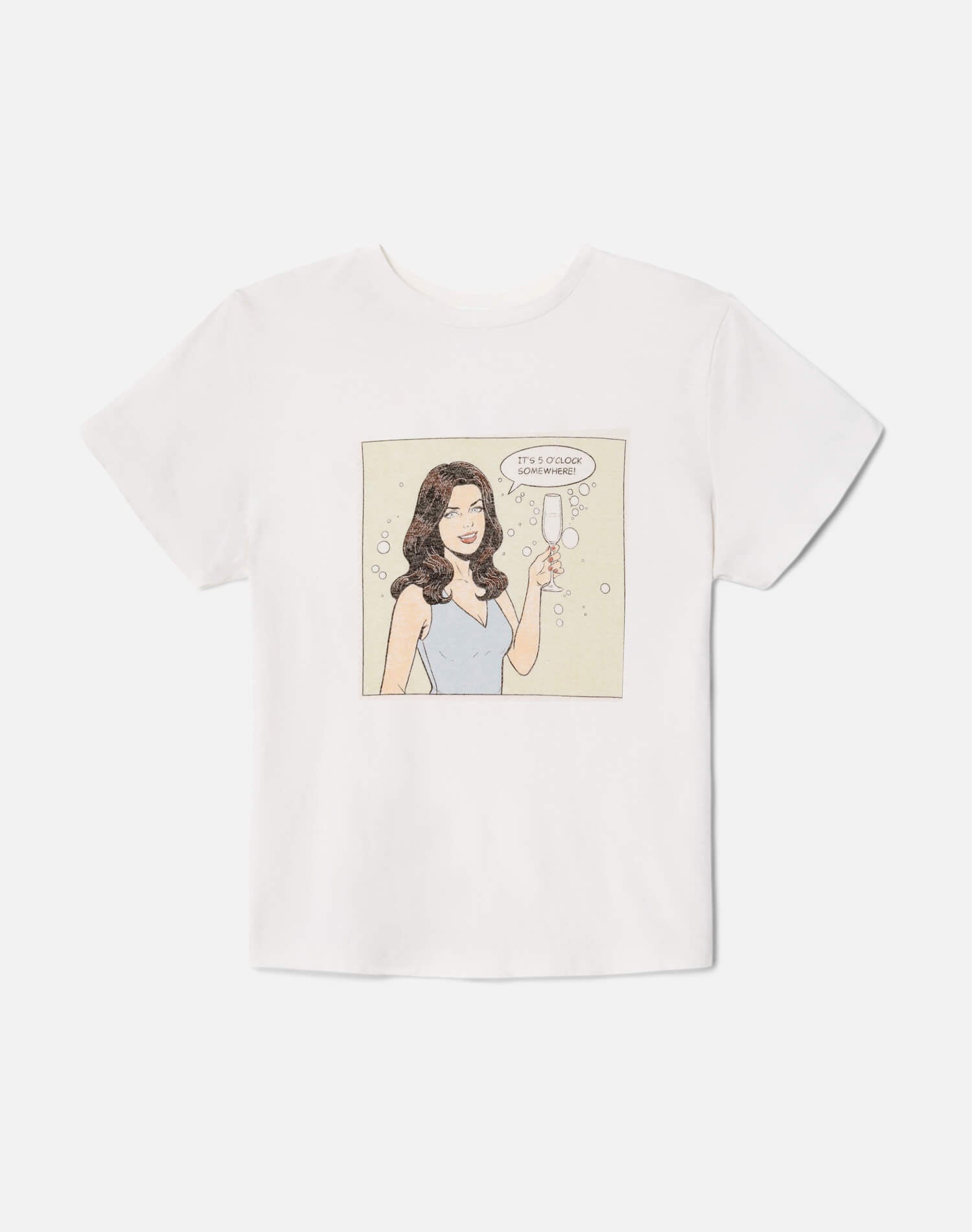 Classic Tee 5 O'clock - Vintage White