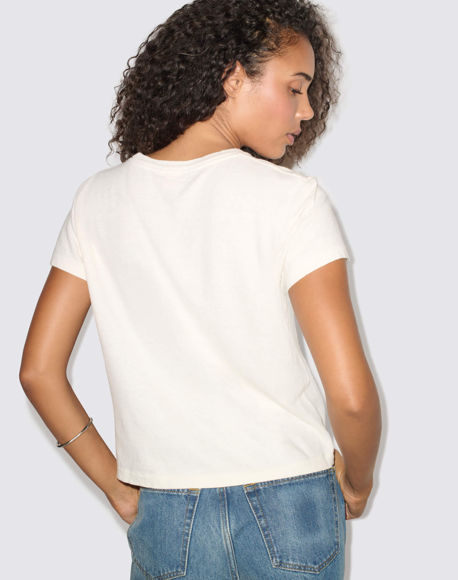 Classic Tee Love Rainbow - Vintage White