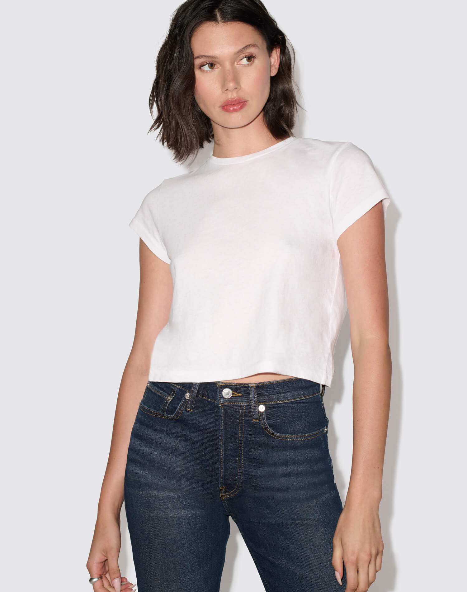 Hanes 1950s Boxy Tee - Optic White