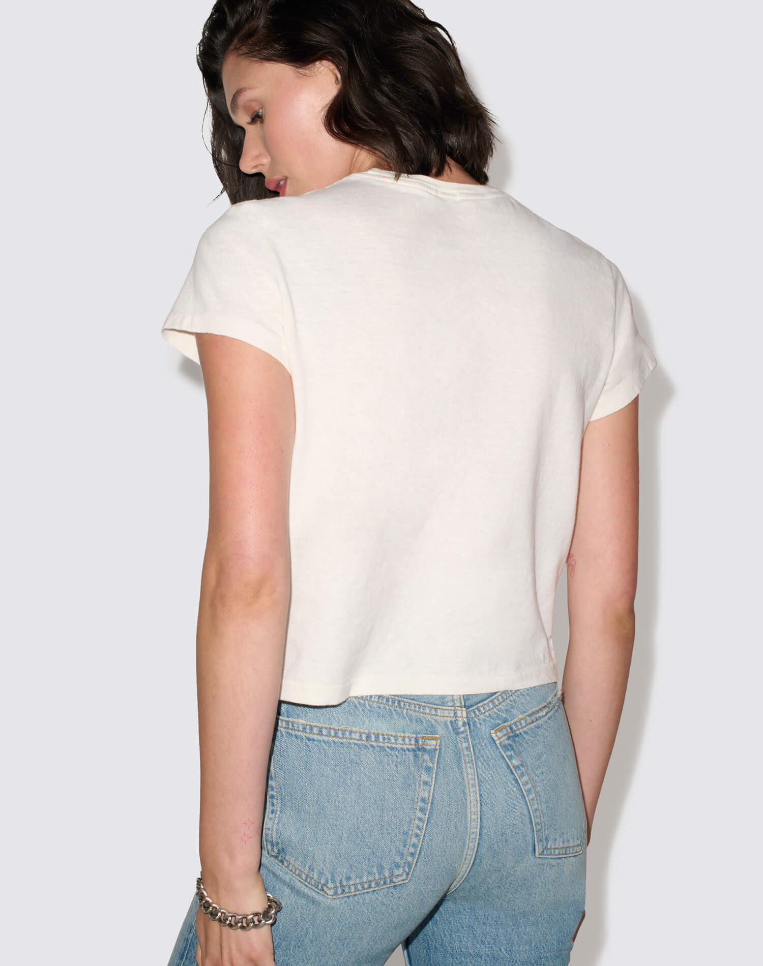 Hanes 1950s Boxy Tee - Vintage White