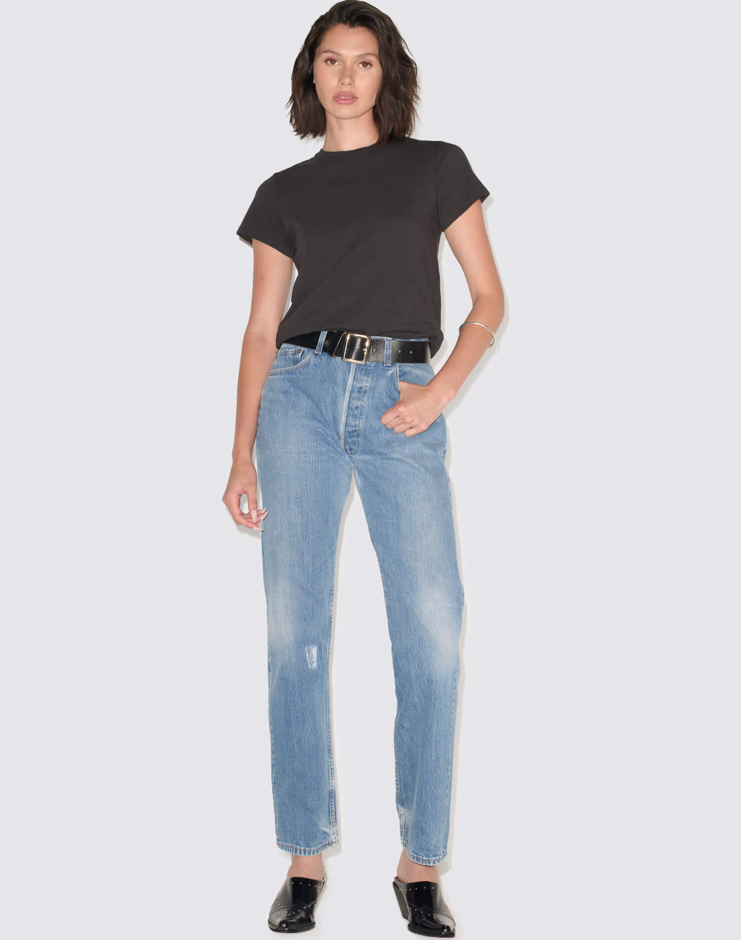 Hanes Classic Tee - Washed Black