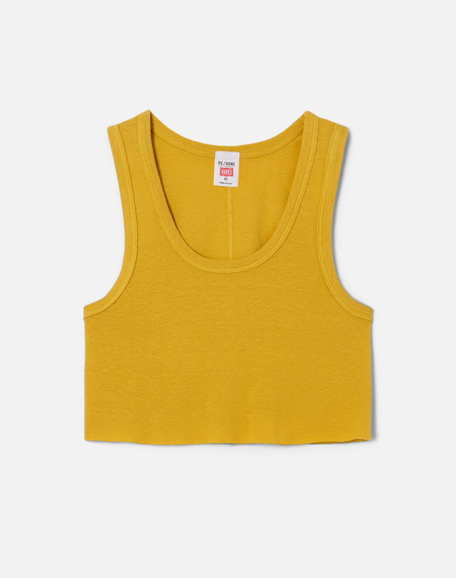Cropped 60s Tank - Faded Dandelion