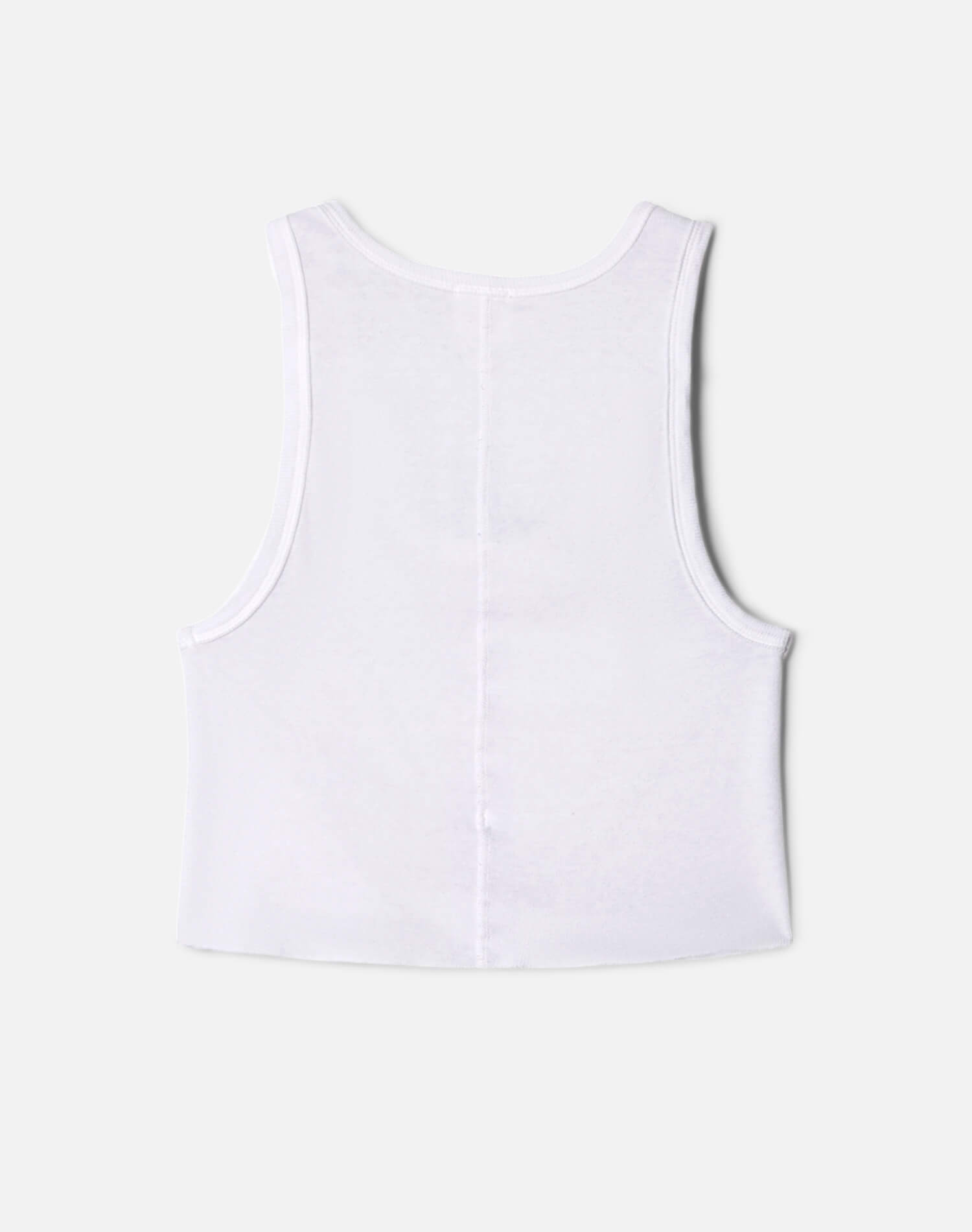 Cropped 60s Tank - Optic White