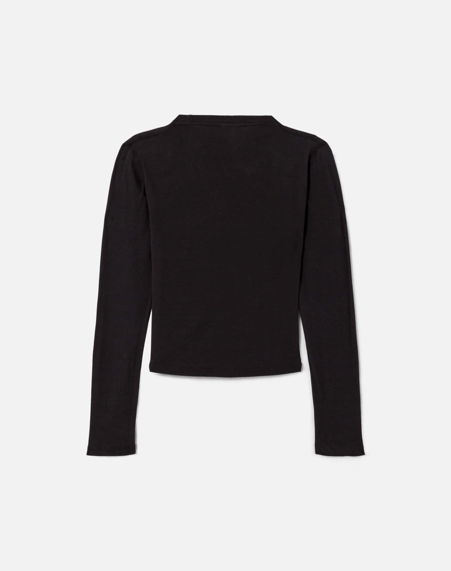 90s Baby Long Sleeve "Bottoms Up" - Washed Black