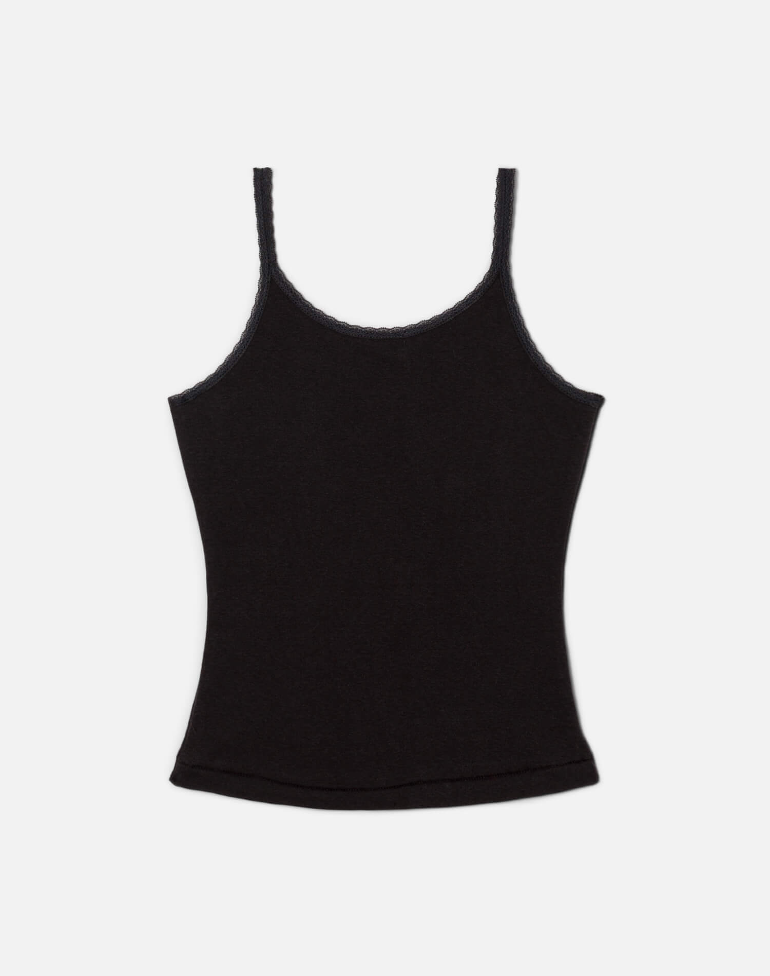 Lace Strap "Open Road" Tank - Washed Black