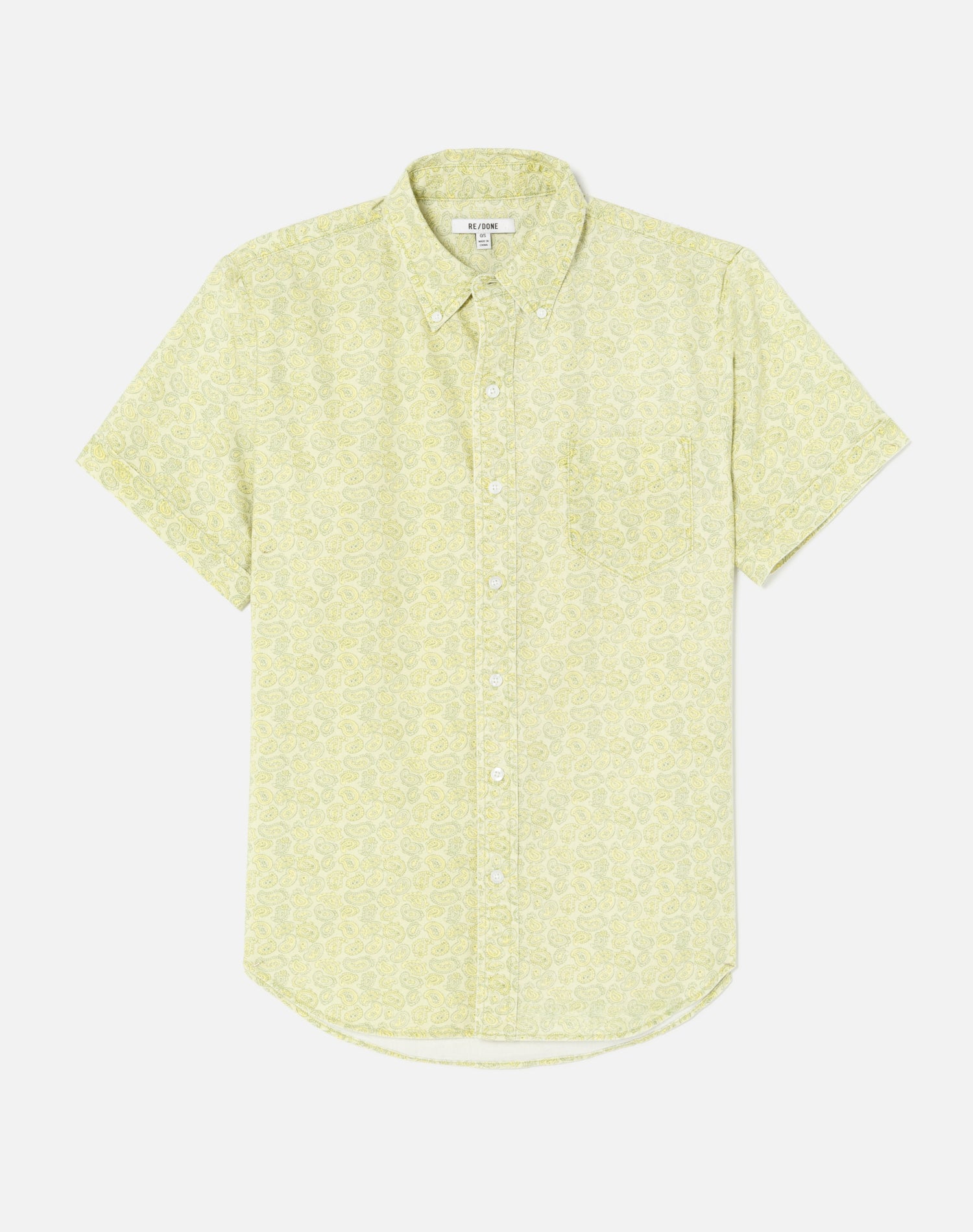70s Short Sleeve Shirt - Citrus Paisley