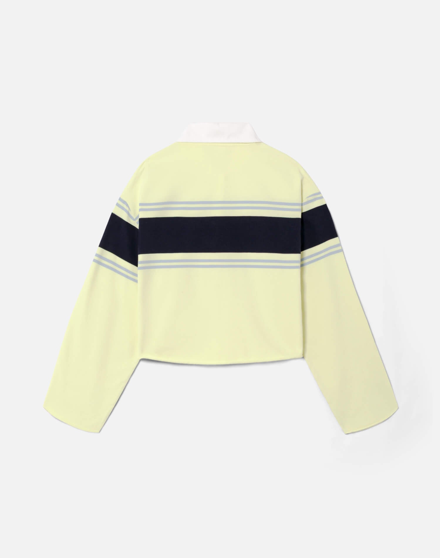 Cut Off Rugby Polo - Limeade Stripe