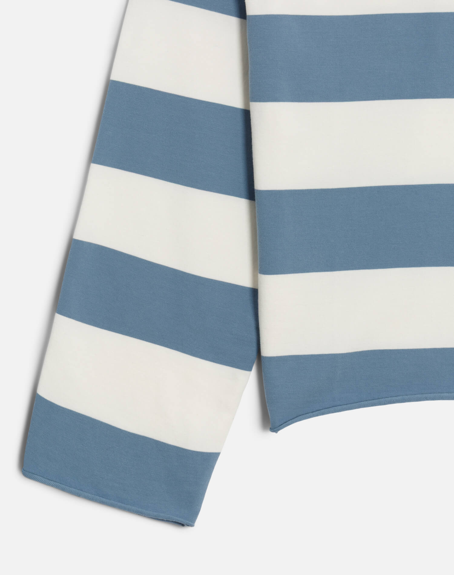 Cut Off Rugby Polo - Bluebird Ivory