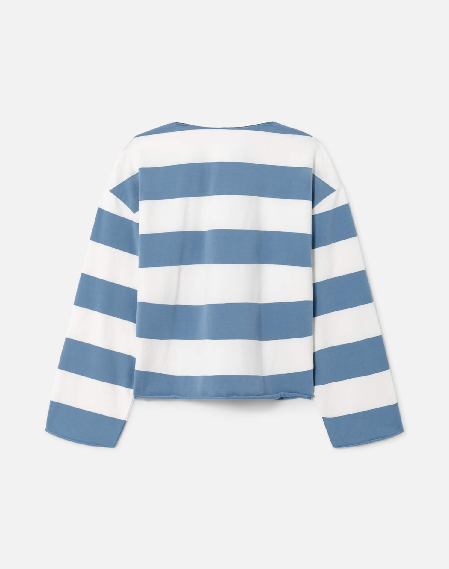 Cut Off Rugby Polo - Bluebird Ivory