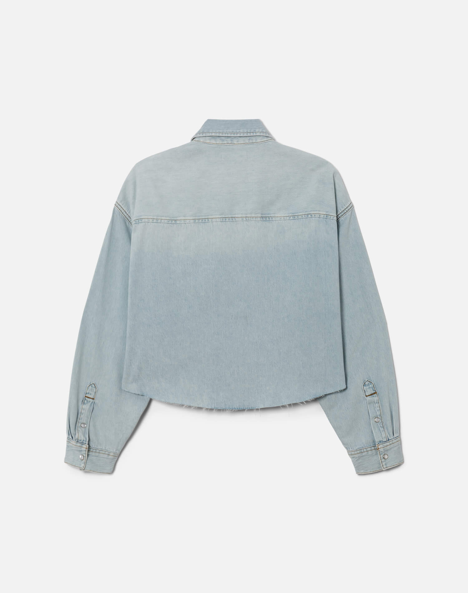 Camper Crop Shirt - Bleach Distress