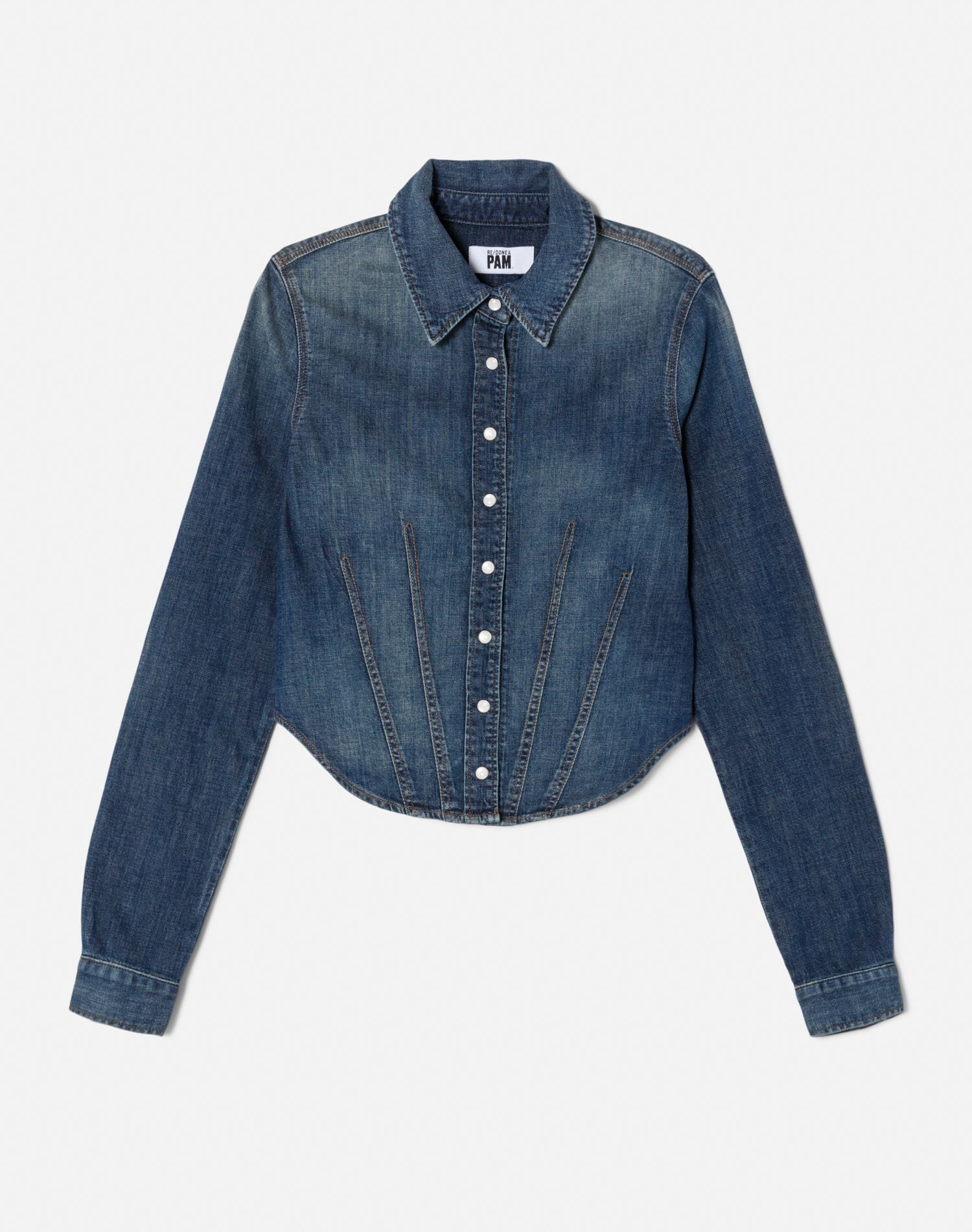 Fitted Denim Shirt - Vista Bay