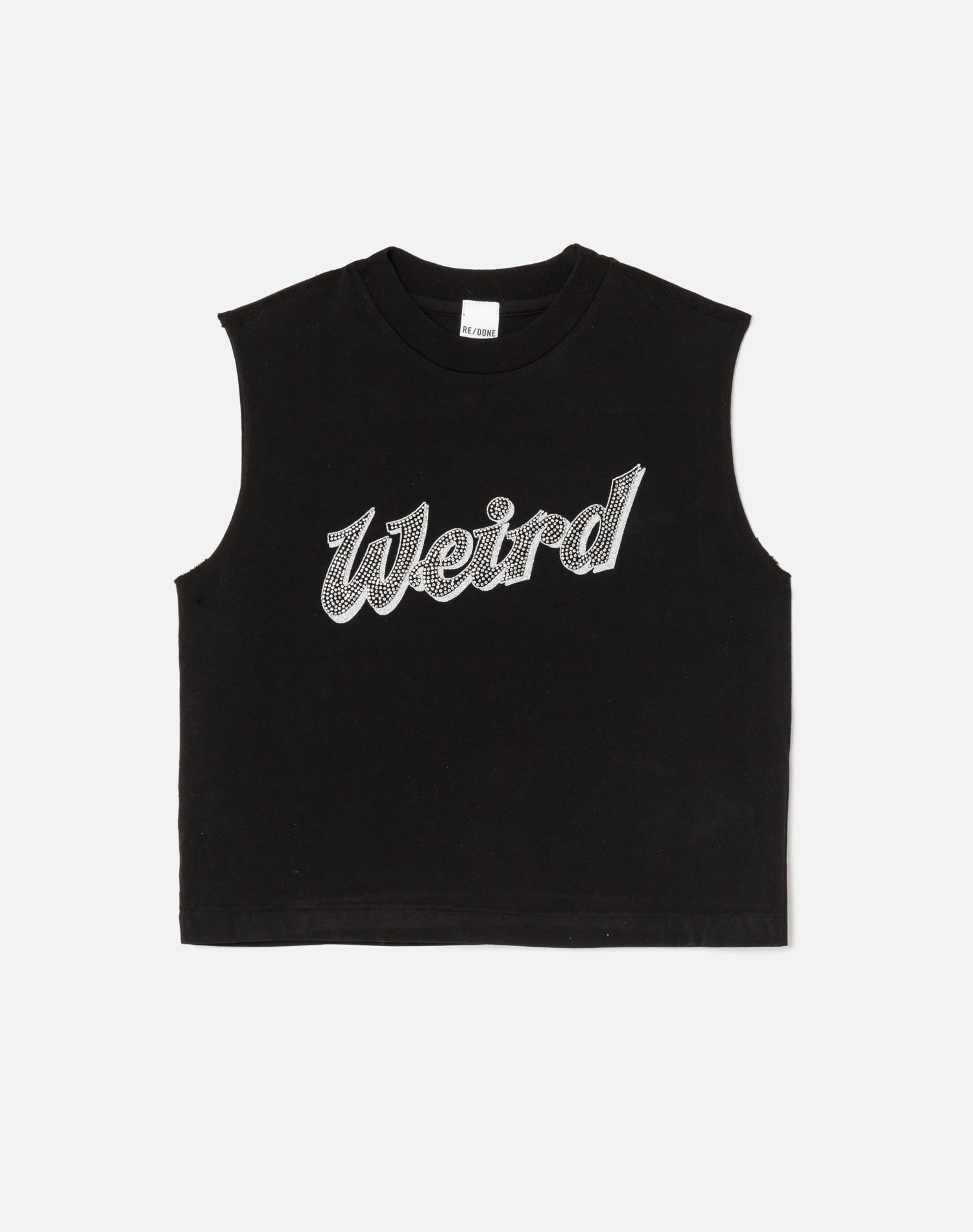 Baby Muscle Tank "Weird" - Black