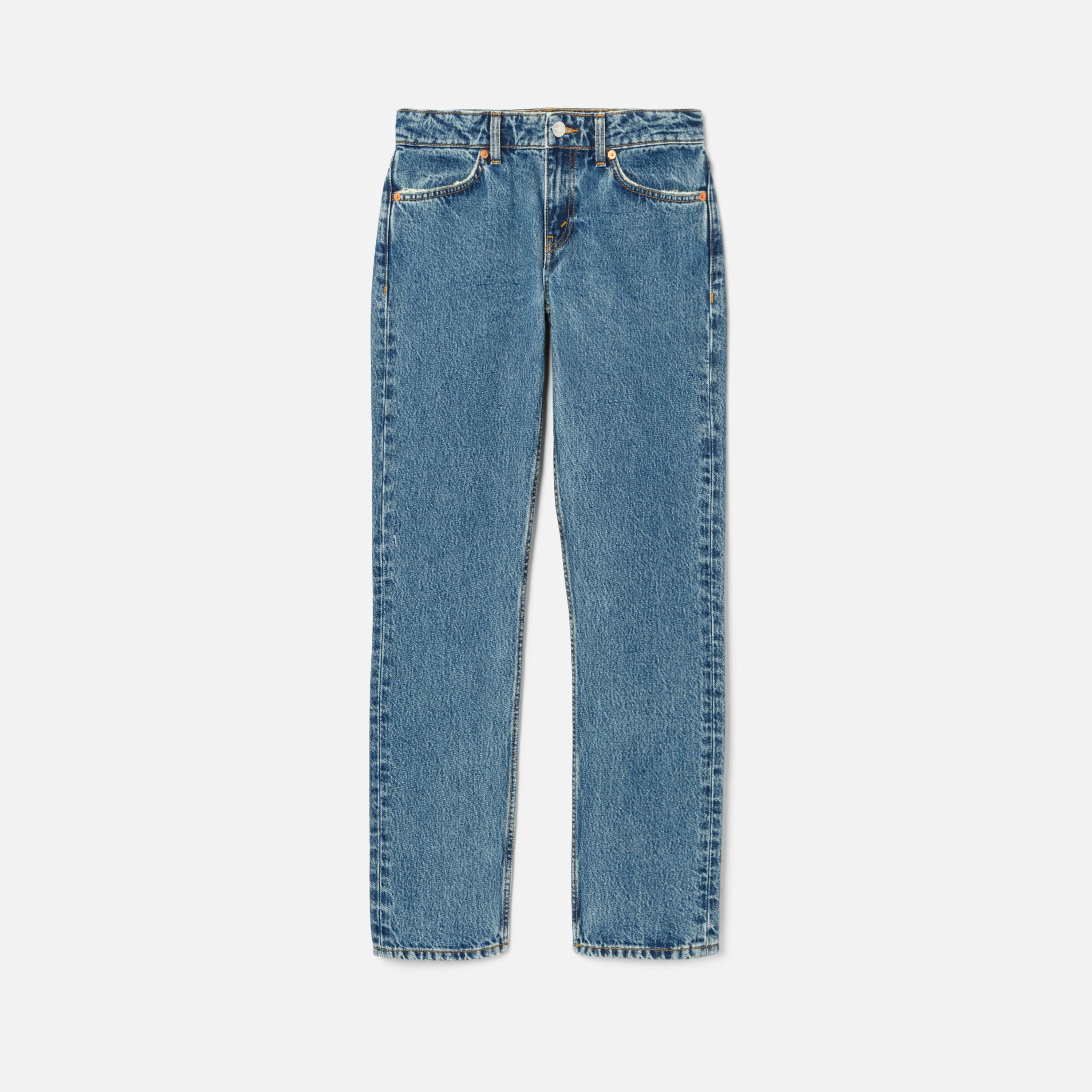 70s Low Rise Straight - Blue Mere