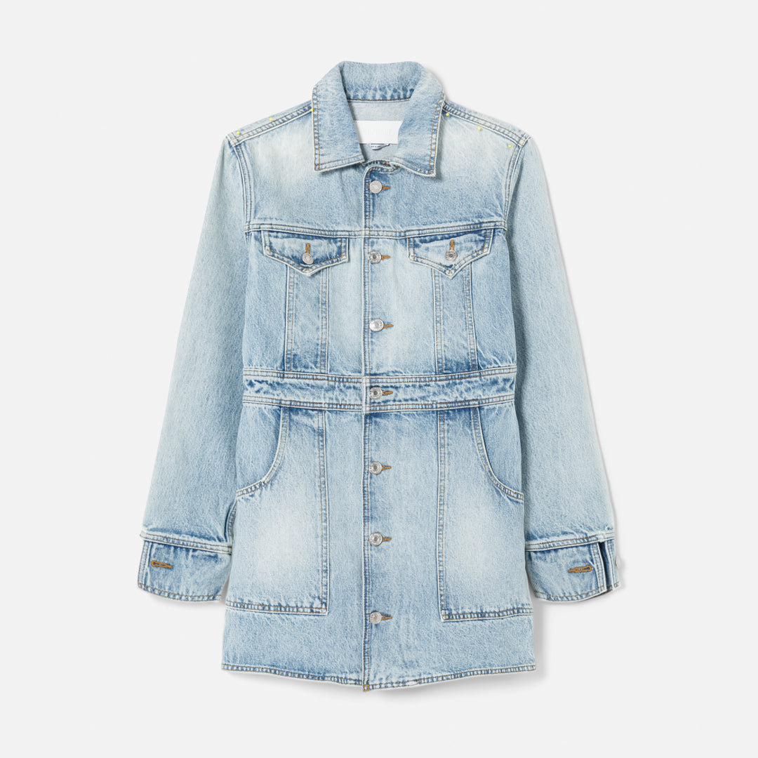 Trucker Dress - Opal Indigo
