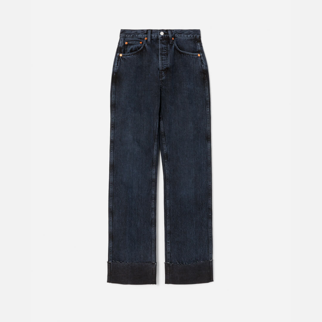 High Rise Loose Long - Blacken Blue