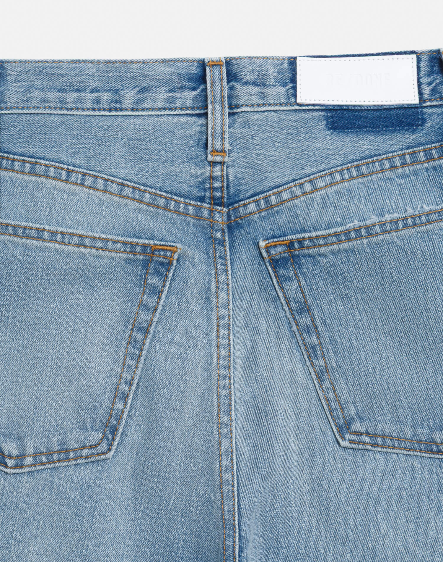 High Rise Wide Leg Cuff - Vintage Biker Blue