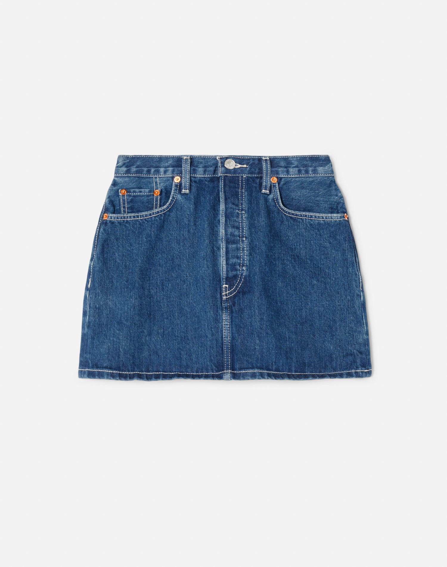 90s Mini Skirt - Iron Blue