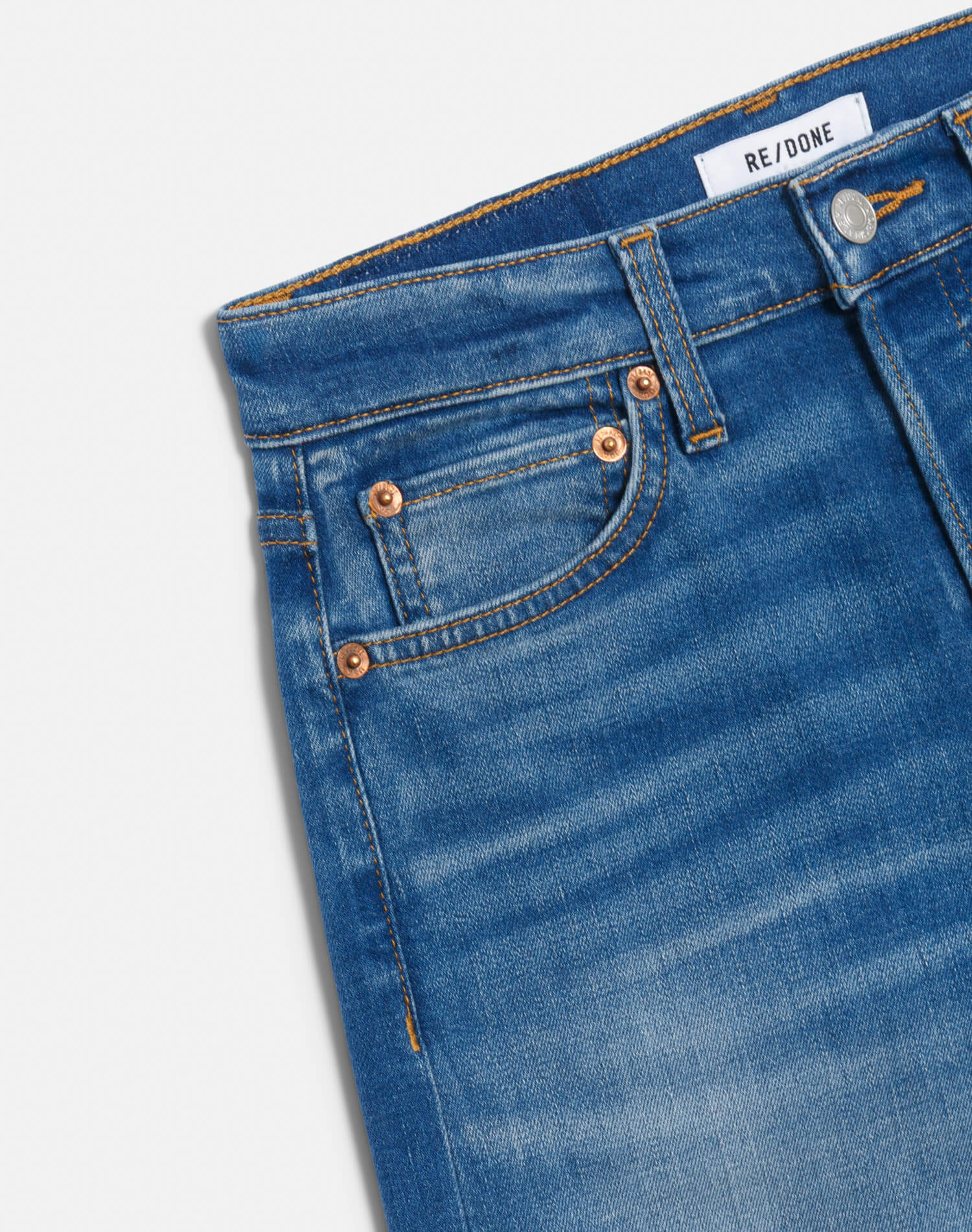 Comfort Stretch Mid Rise Wide Leg Crop - Viper Blue