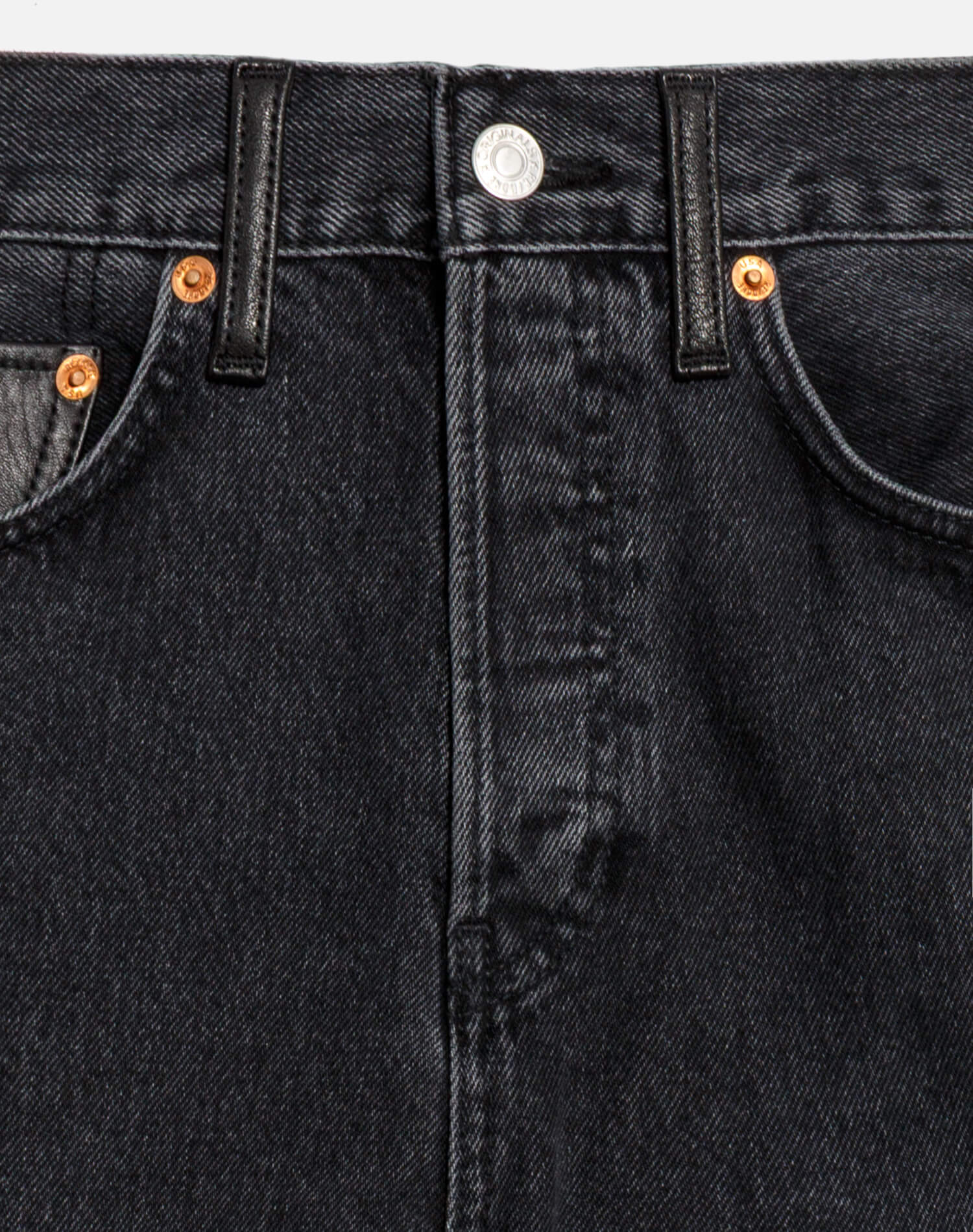 High Rise Wide Leg - Back To Black Leather