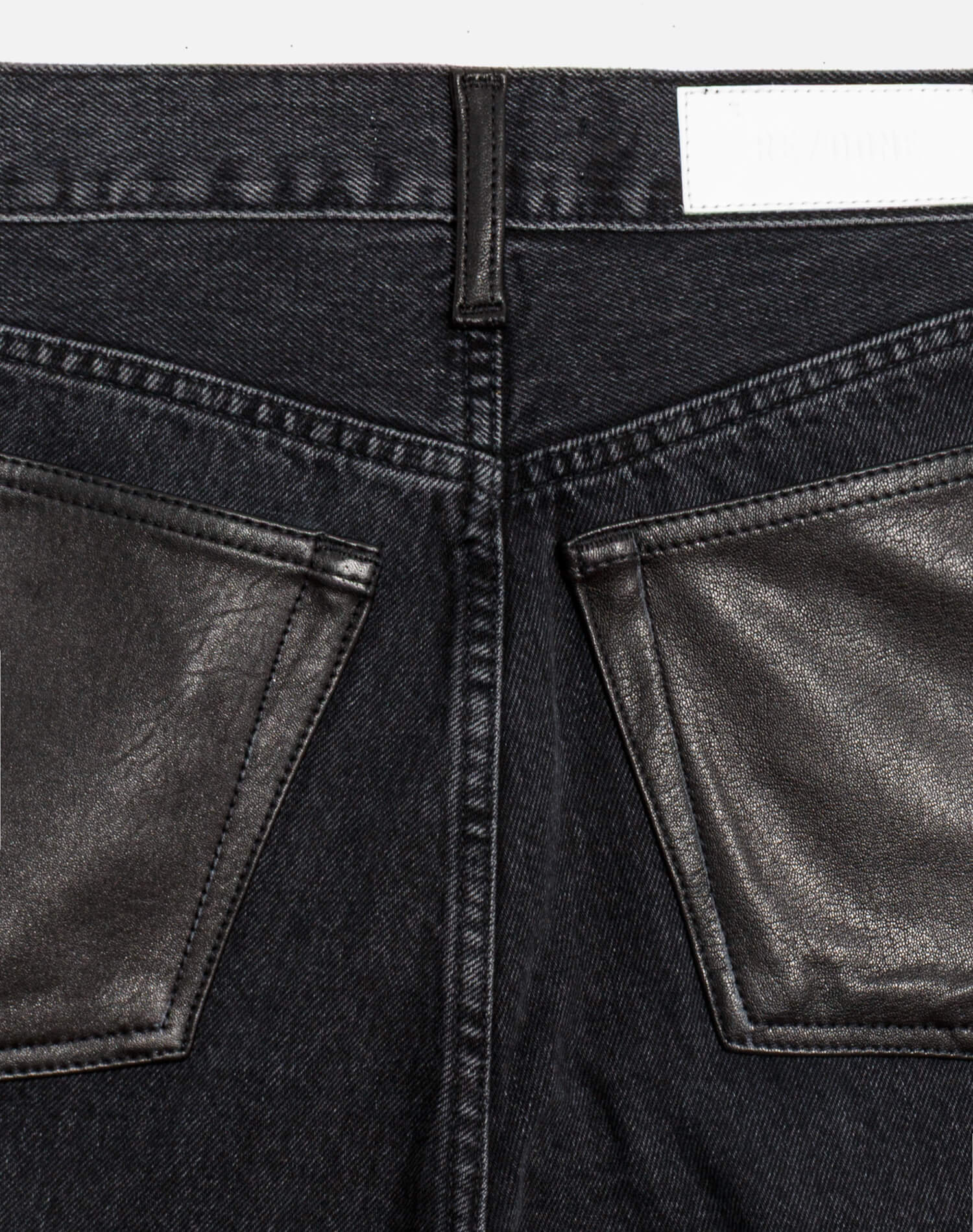 High Rise Wide Leg - Back To Black Leather