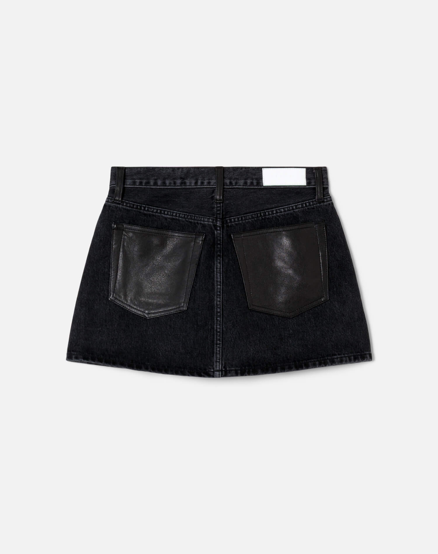 Aline Classic Skirt - Back To Black Leather