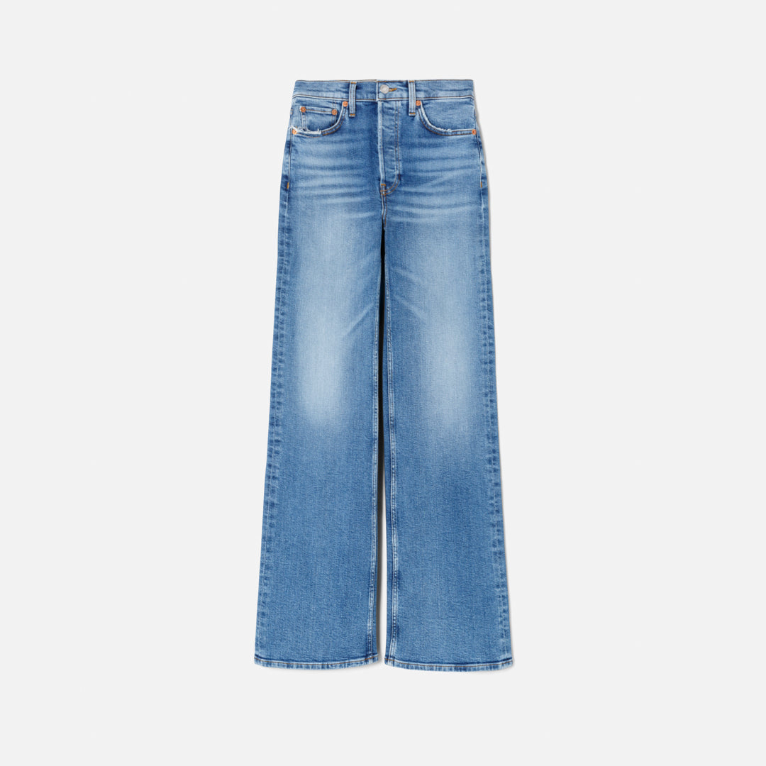 Comfort Stretch 70s Ultra High Rise Wide Leg - Indigo Storm