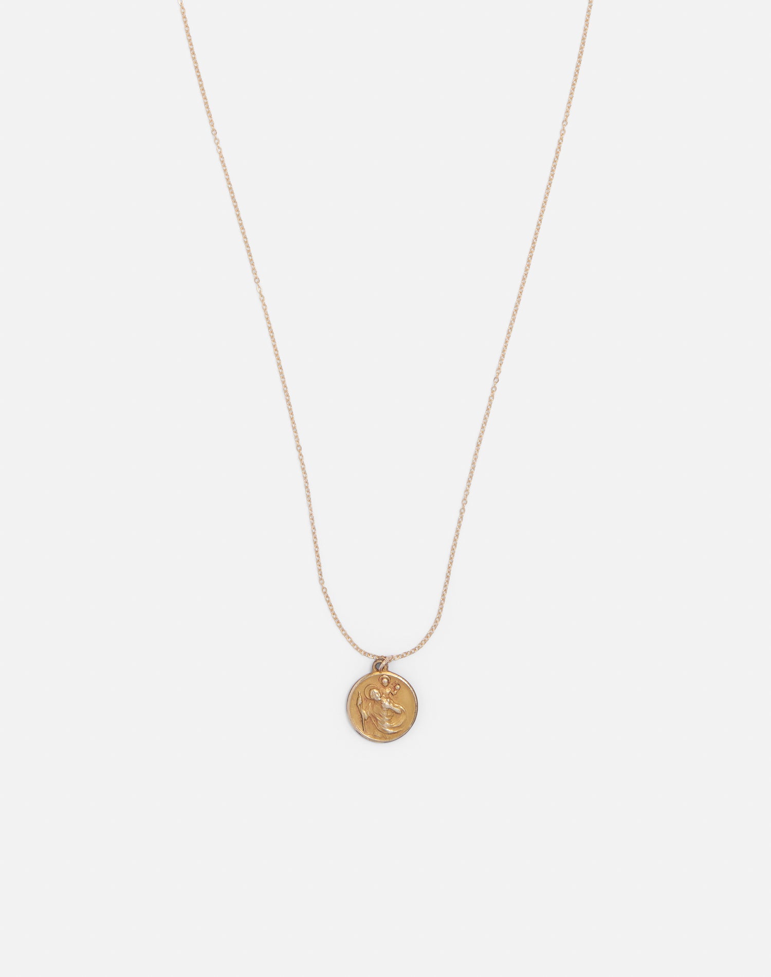 Vintage Gold Filled St Christopher Necklace - #1670