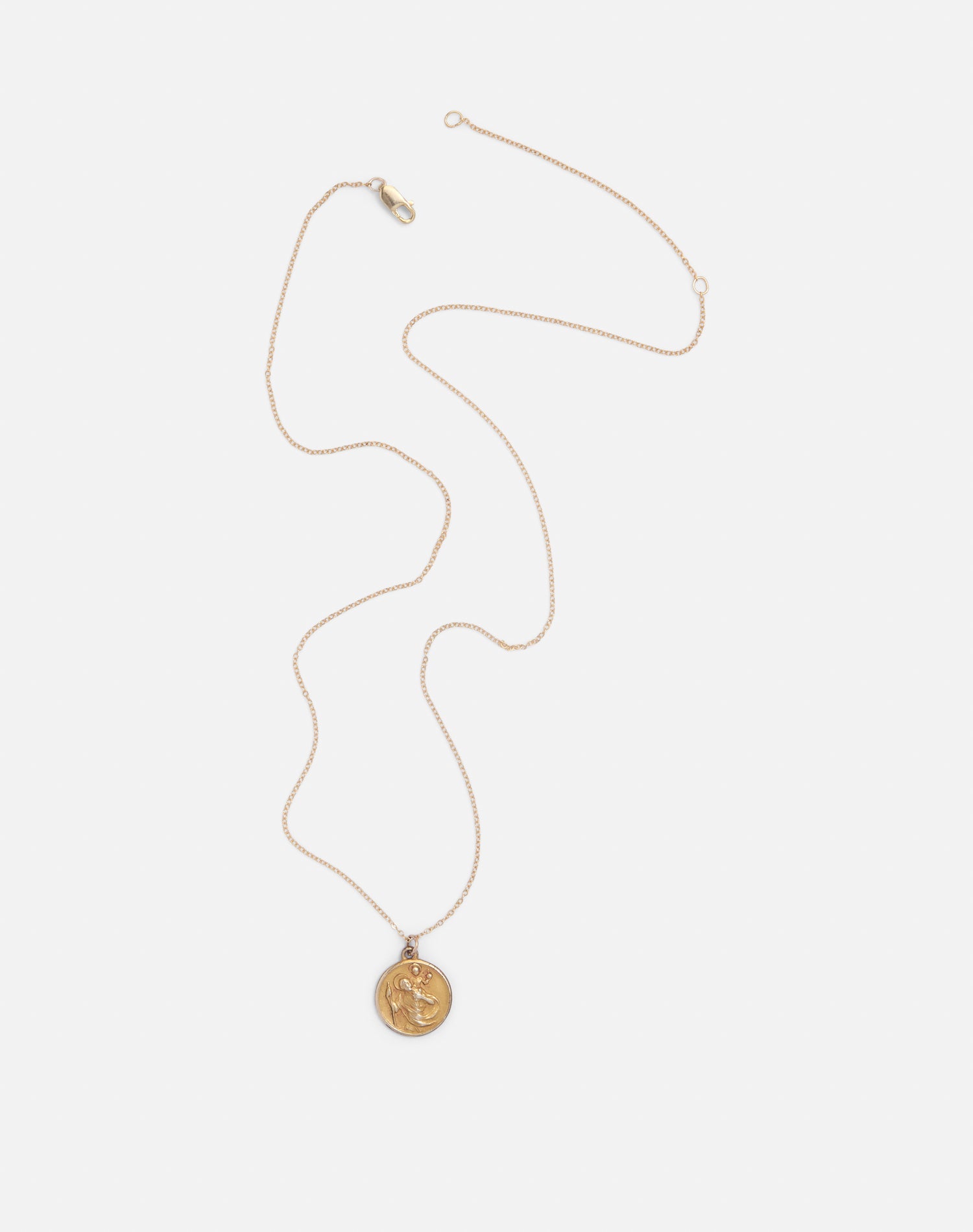 Vintage Gold Filled St Christopher Necklace - #1670