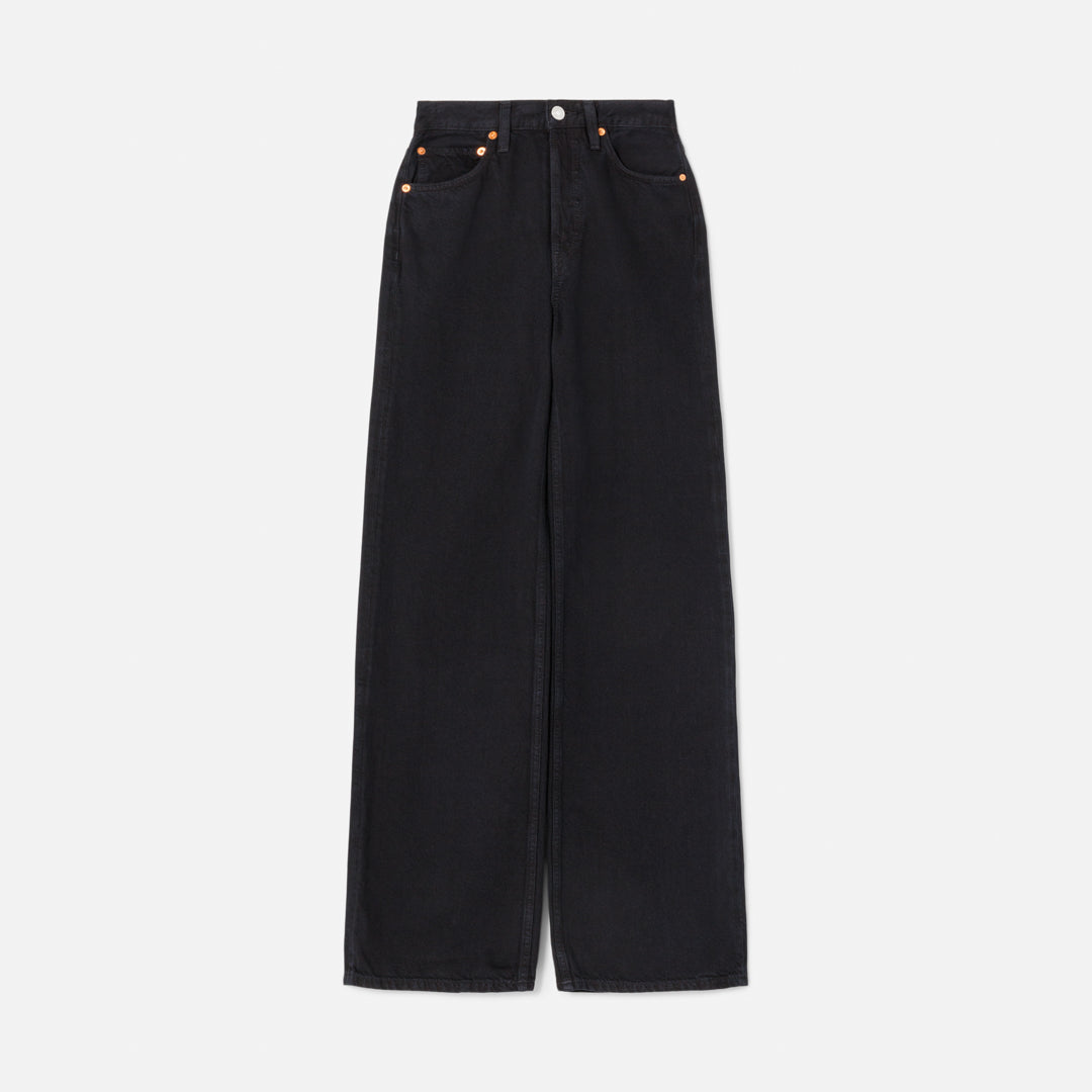 70s Ultra High Rise Wide Leg - Black Flow