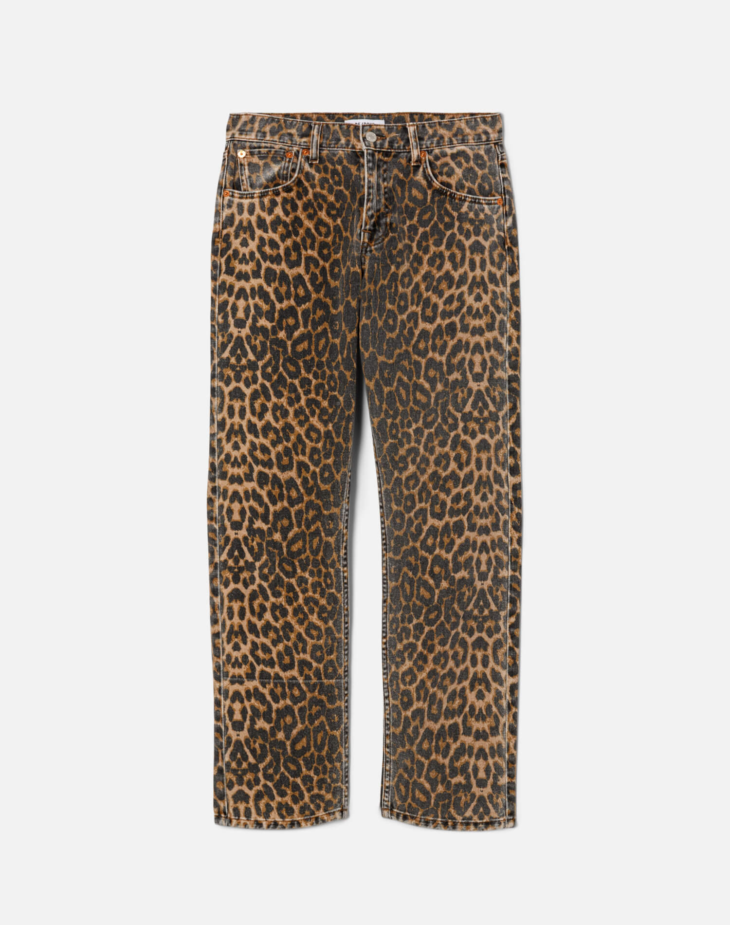 Mid Rise Blondie Crop - Leopardo
