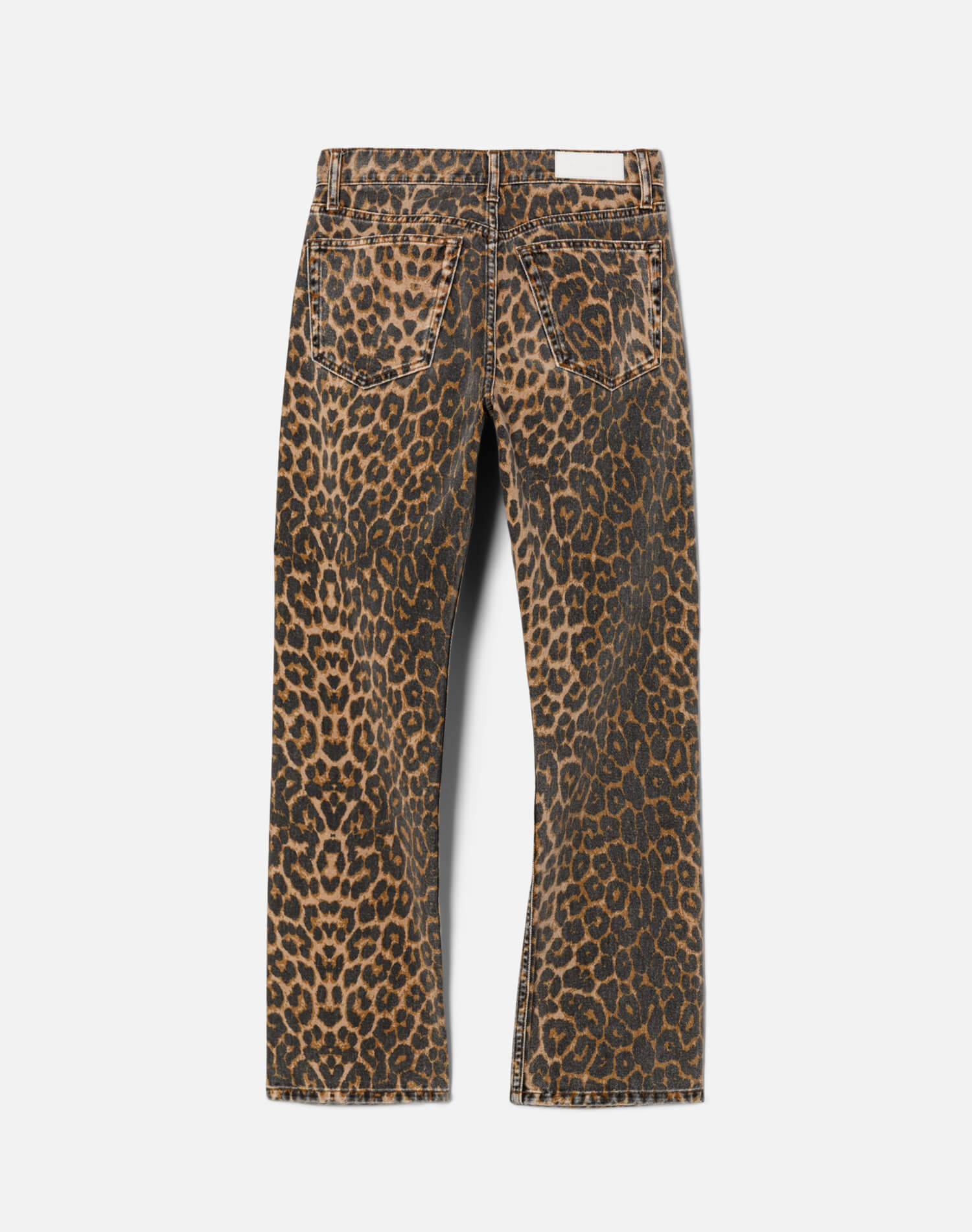 Mid Rise Blondie Crop - Leopardo
