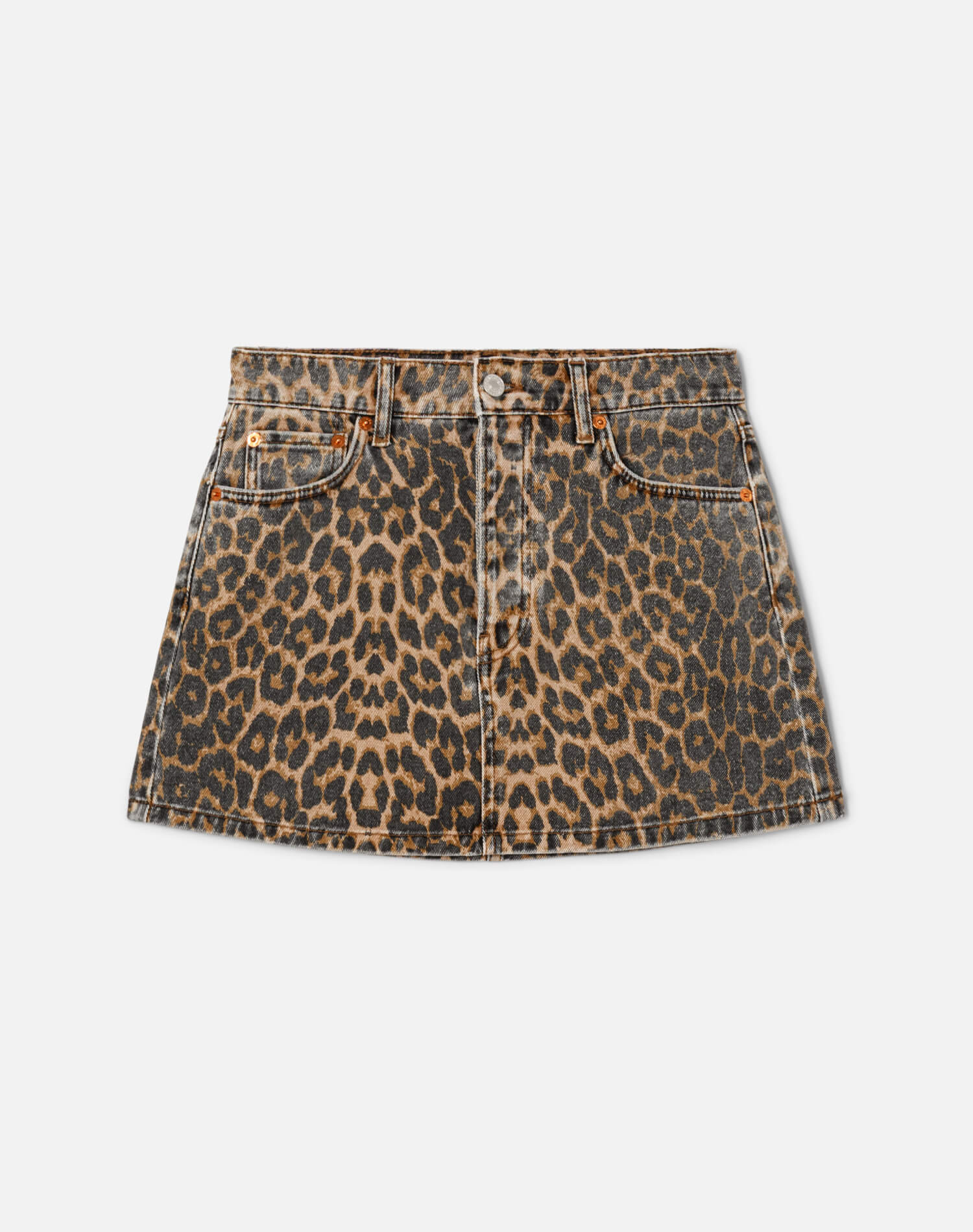 90s Mini Skirt - Leopardo