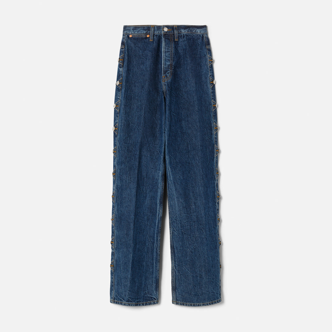 Western High Rise Loose - Rustic Indigo Size 26