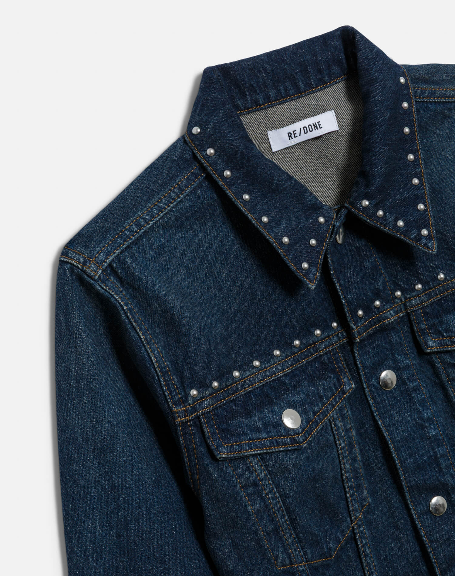 ジャケット・アウター phlannel Summer Loop Yarn Trucker Jacket Black/White Wool Acrylic Trucker Jacket