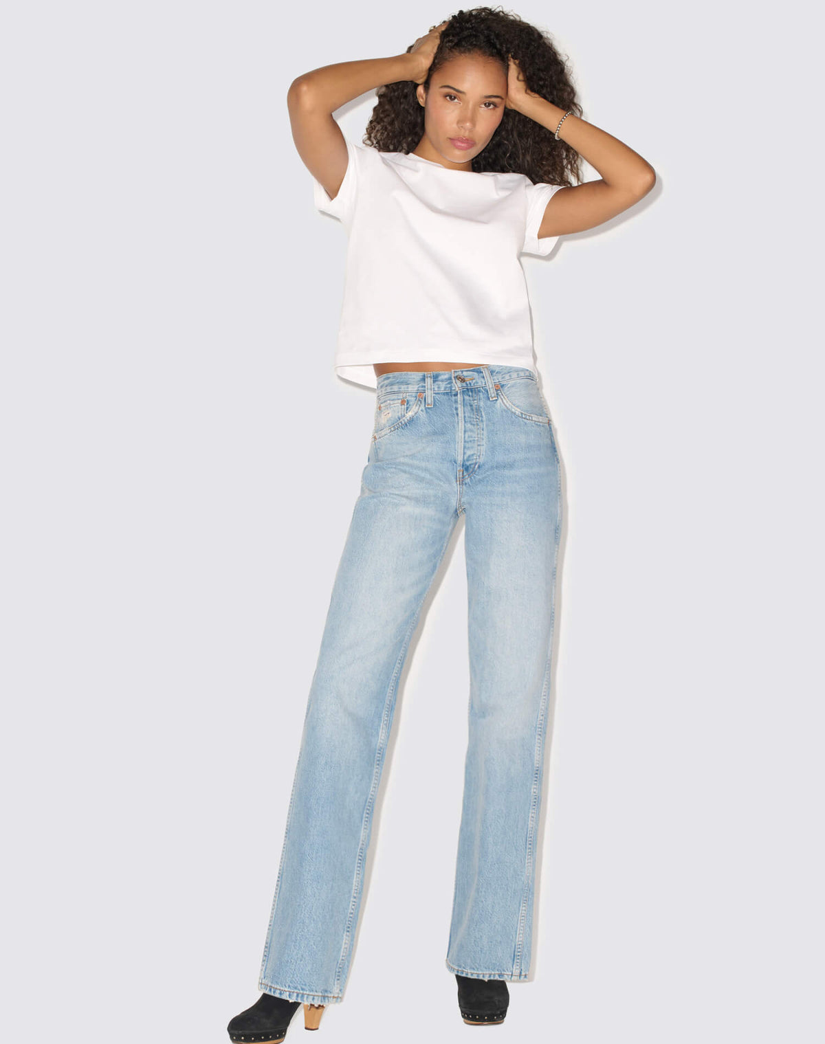 High Rise Loose - Worn Blue