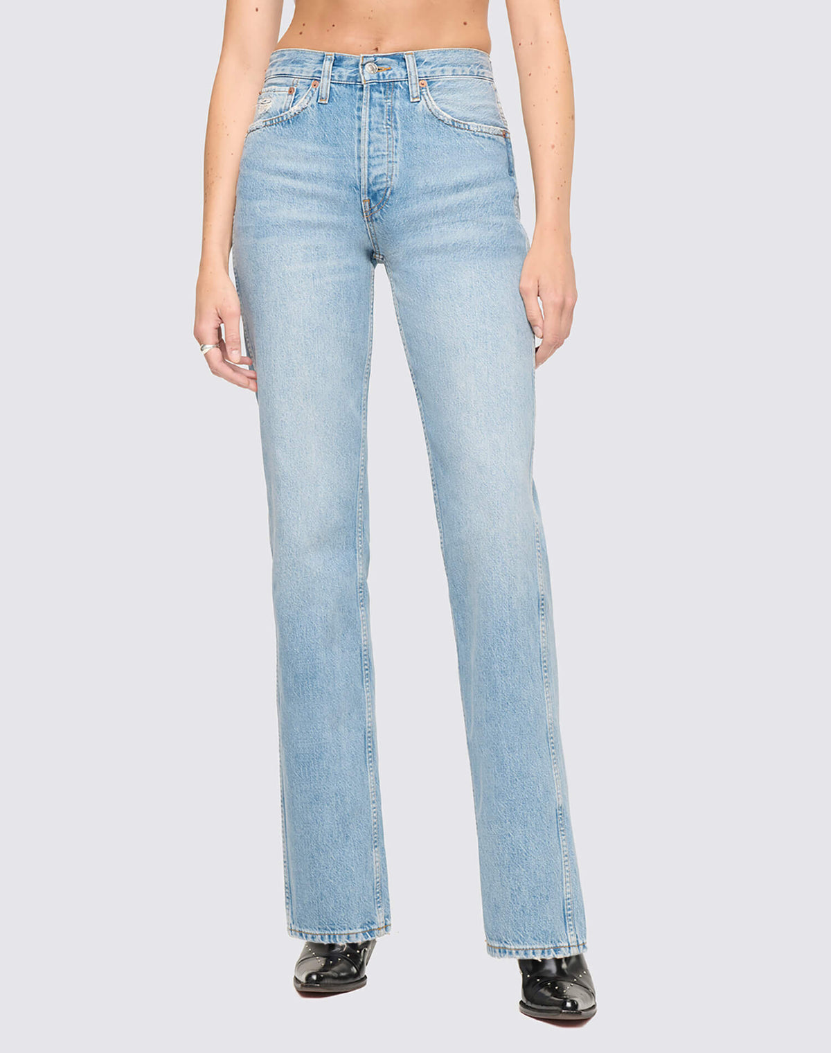 High Rise Loose - Worn Blue
