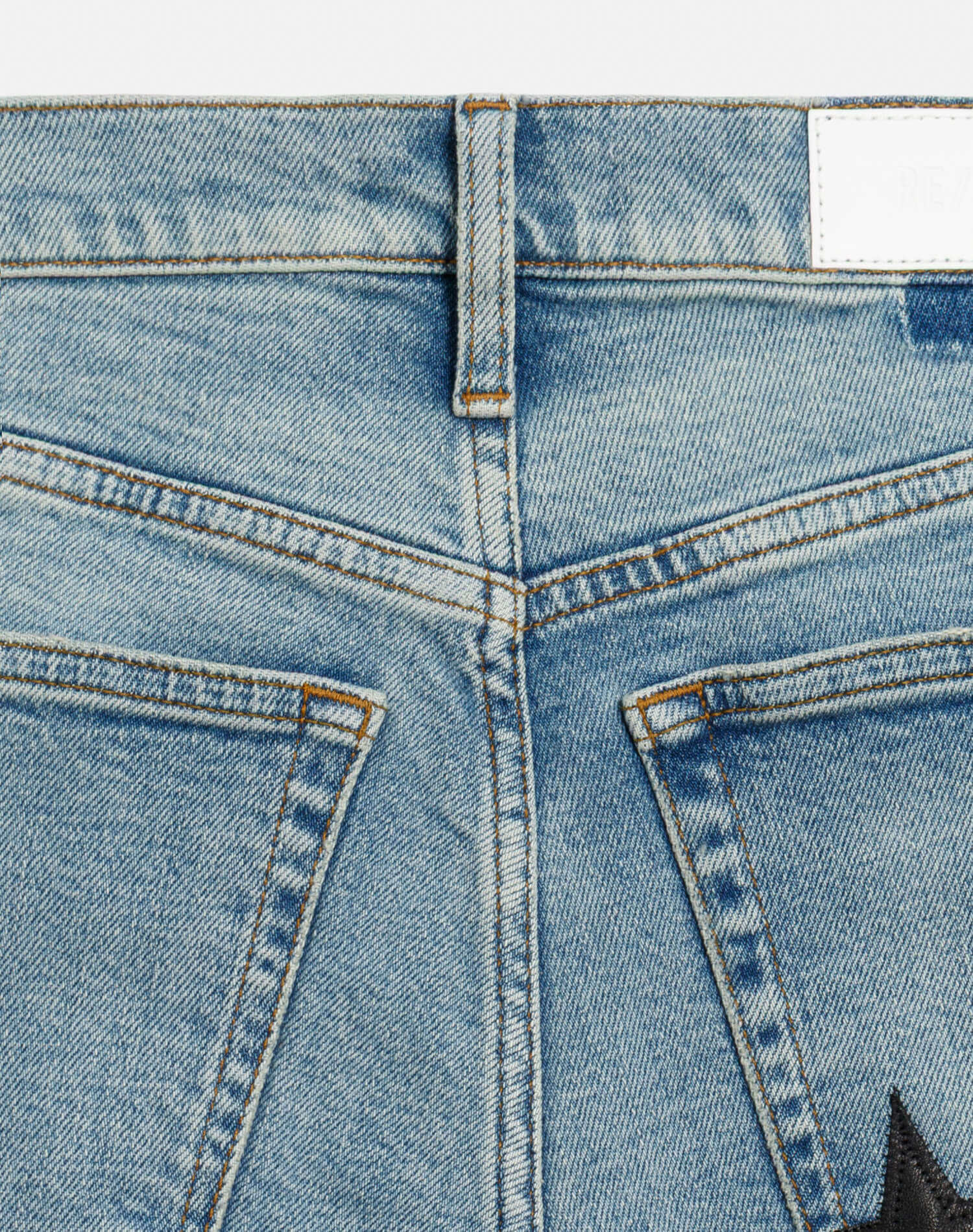 Comfort Stretch Mid Rise Wide Leg - Opal Indigo Star