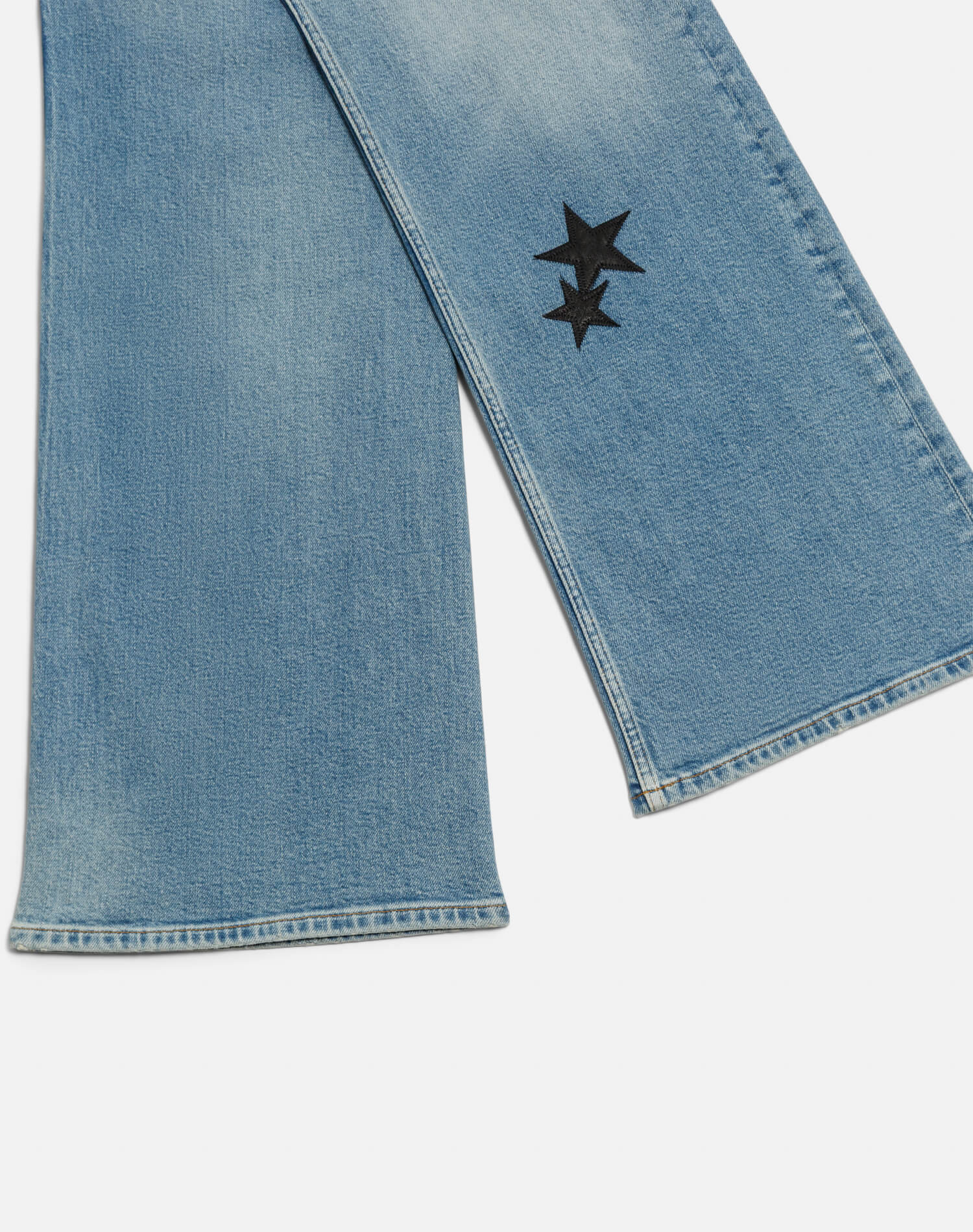 Comfort Stretch Mid Rise Wide Leg - Opal Indigo Star