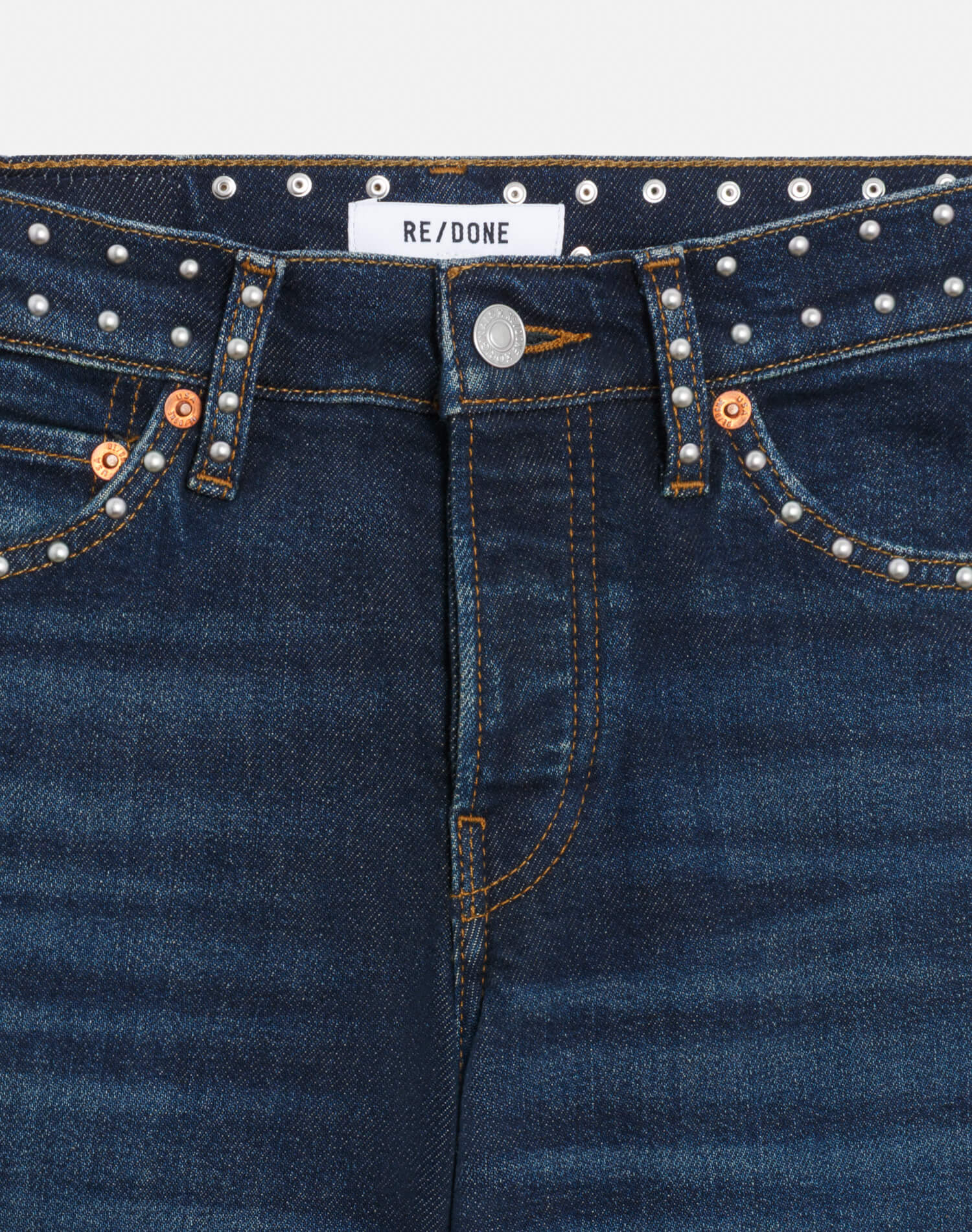 Comfort Stretch Studded Mid Rise Wide Leg - Barely Worn Stud