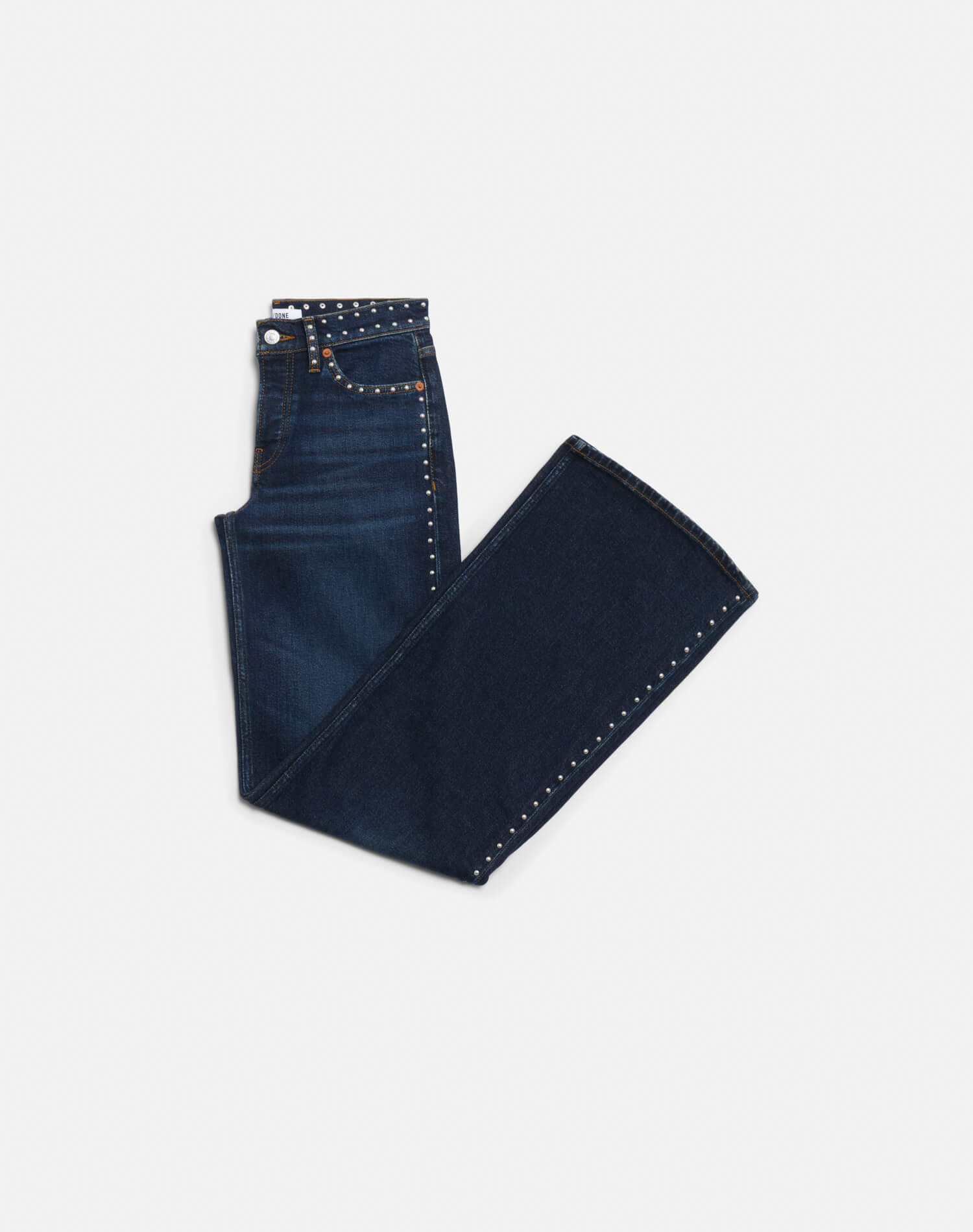 Comfort Stretch Studded Mid Rise Wide Leg - Barely Worn Stud